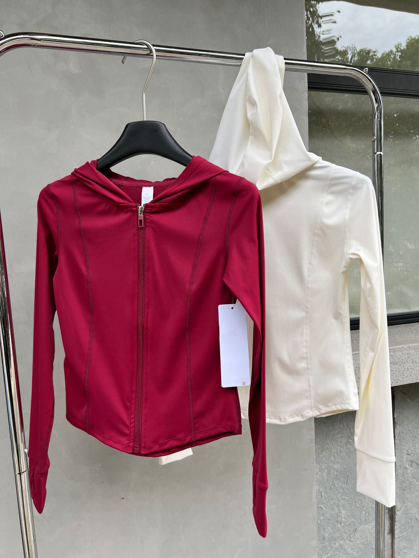 Yoga Sports Hooded Jacket Activewear Women Sun Protection Slim Fit Zipper Quick Dry Breathable Running Casual Fitness Clothing