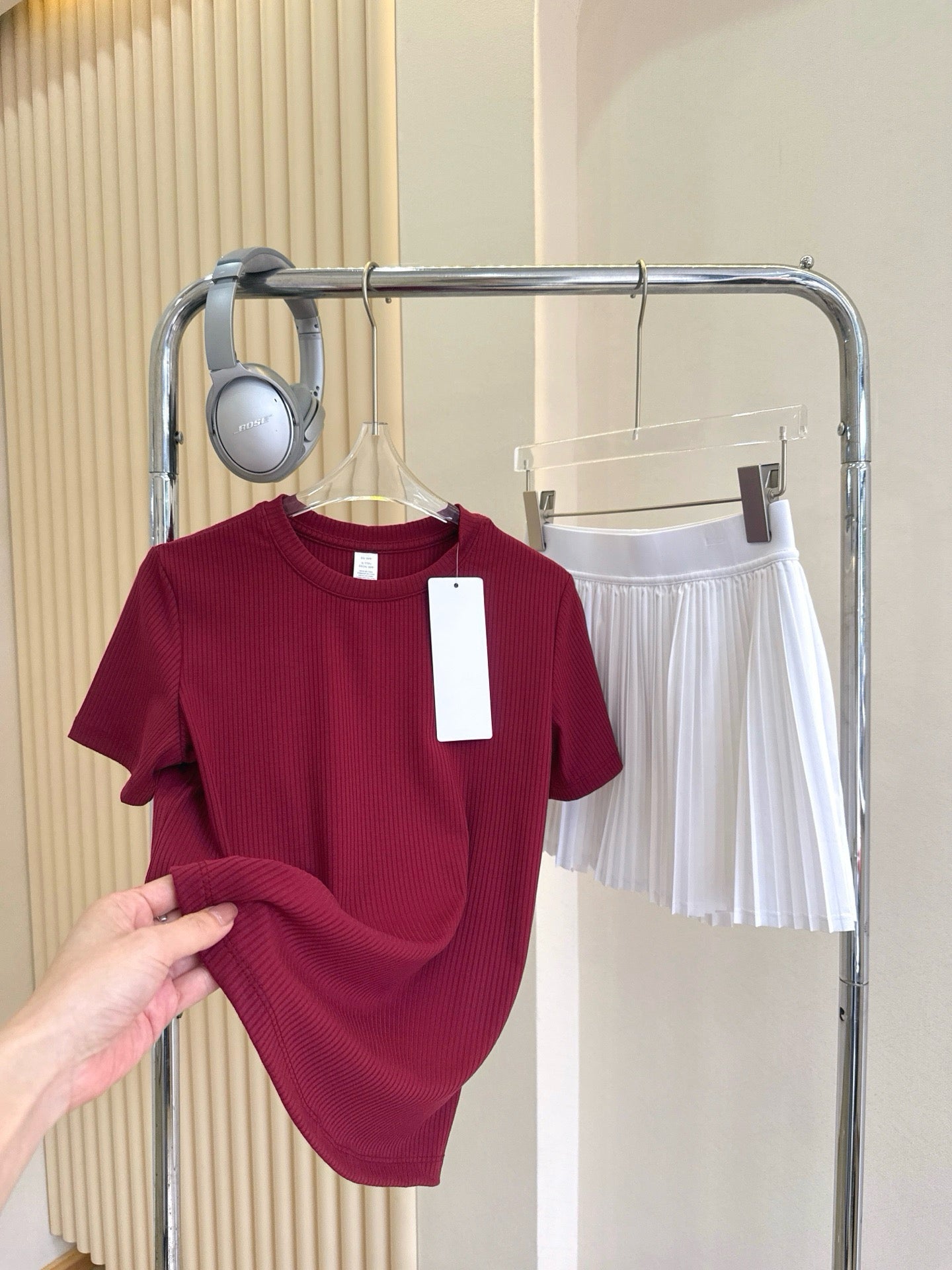 Curved Hem activewear 25 Summer Outdoor Casual Basic Anti-Stripe Versatile Breathable Round Neck Slimming Workout Tee – Loose Fit Yoga Performance Shirt – Flattering Athletic Top for All Body Types T-shirt New