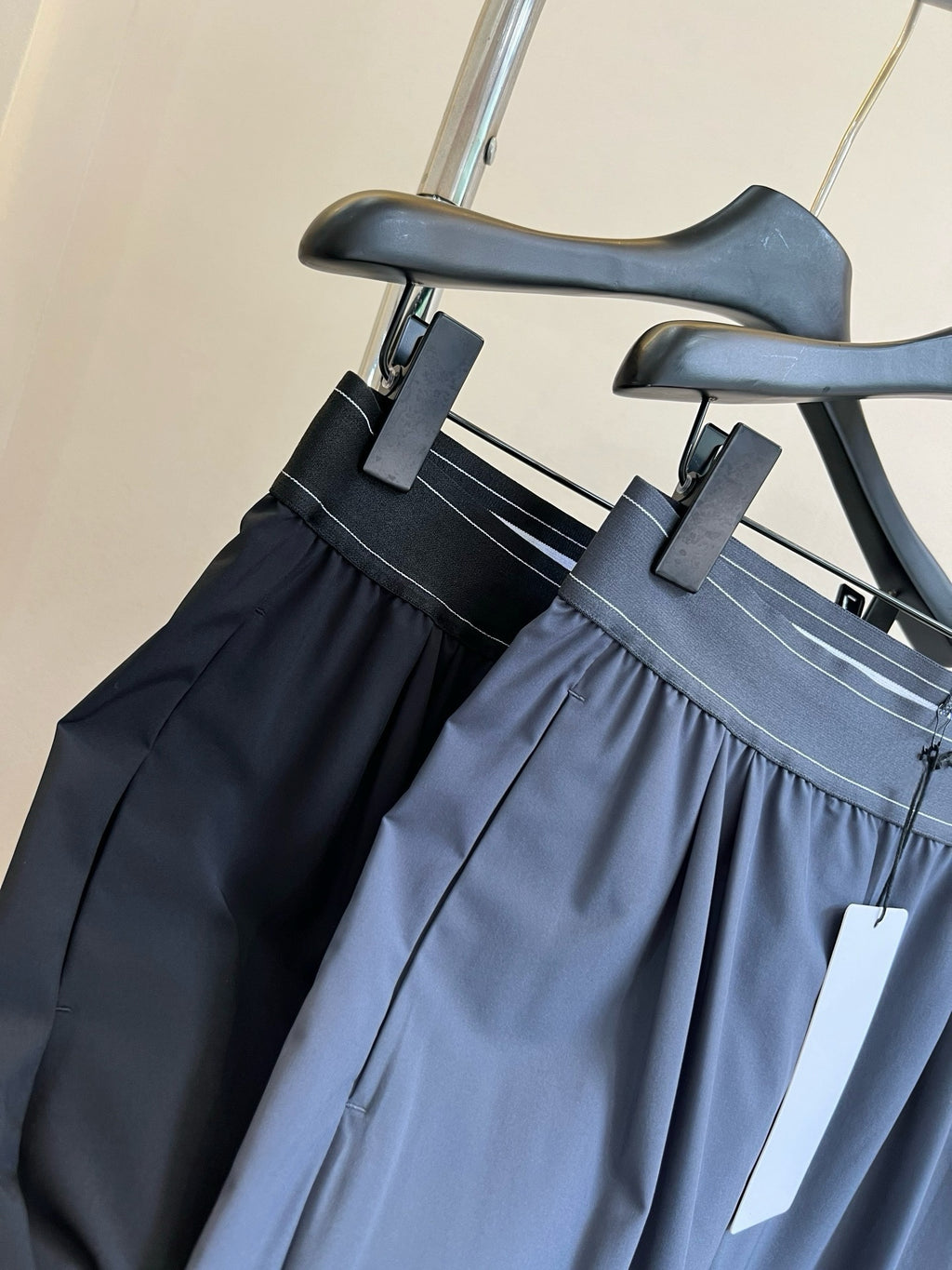 Suit up High Waist Suit Pants Women Elastic Waistband Casual Versatile Wide Leg Draped Slimming Loose Long Pants Upgraded Effortless Chic High-Drape Slimming Trousers for Tall Look Breathable Summer Pants