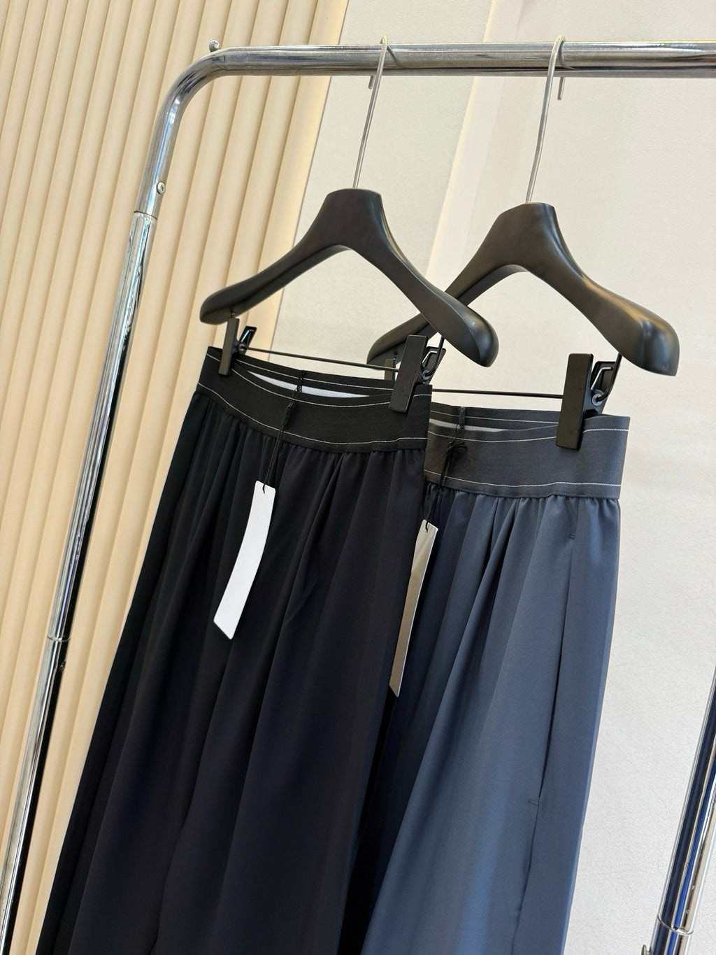 Suit up High Waist Suit Pants Women Elastic Waistband Casual Versatile Wide Leg Draped Slimming Loose Long Pants Upgraded Effortless Chic High-Drape Slimming Trousers for Tall Look Breathable Summer Pants