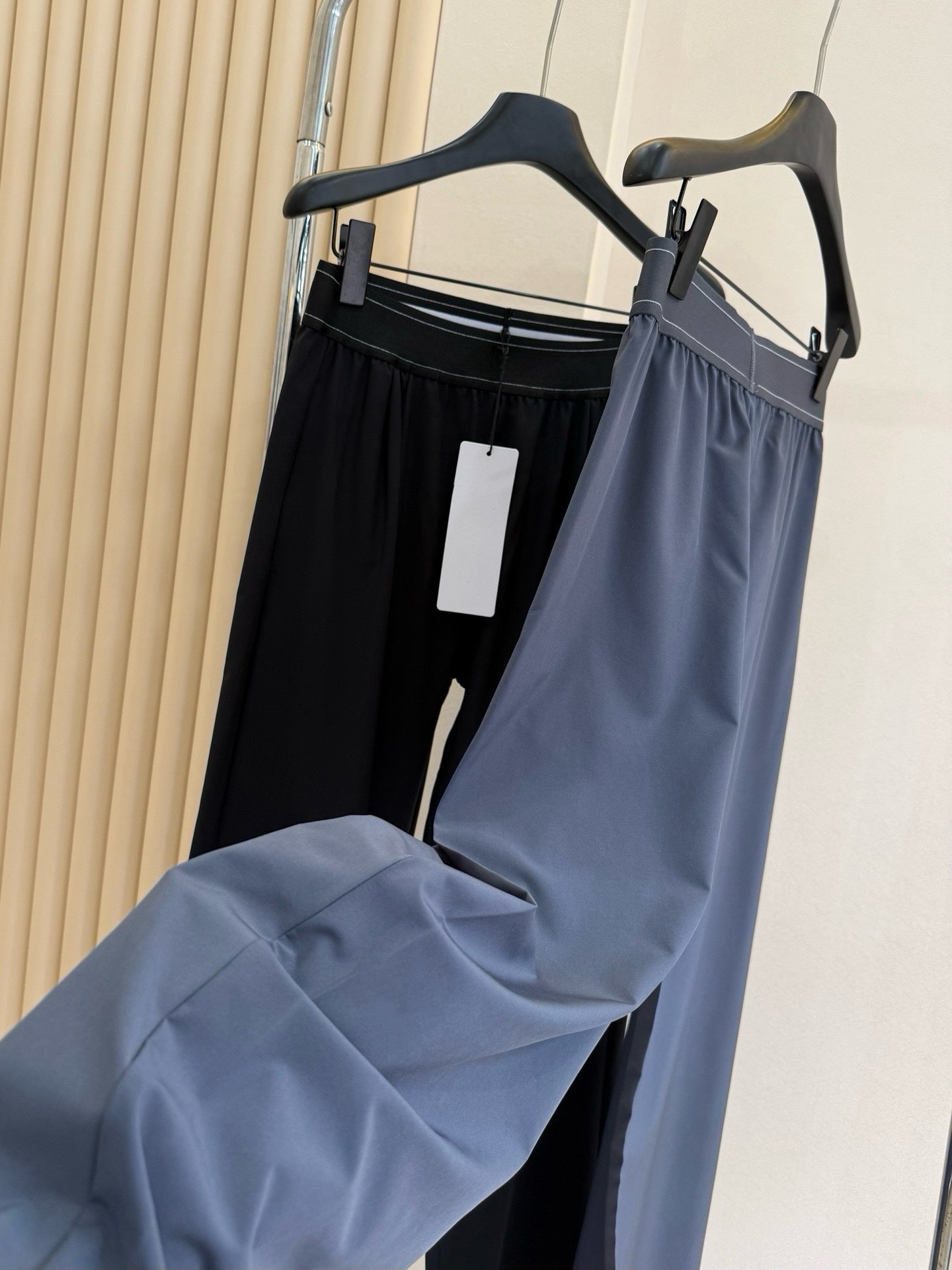 Suit up High Waist Suit Pants Women Elastic Waistband Casual Versatile Wide Leg Draped Slimming Loose Long Pants Upgraded Effortless Chic High-Drape Slimming Trousers for Tall Look Breathable Summer Pants