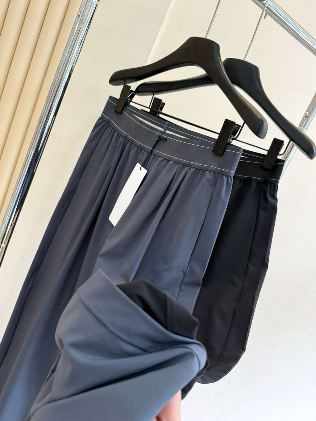 Suit up High Waist Suit Pants Women Elastic Waistband Casual Versatile Wide Leg Draped Slimming Loose Long Pants Upgraded Effortless Chic High-Drape Slimming Trousers for Tall Look Breathable Summer Pants