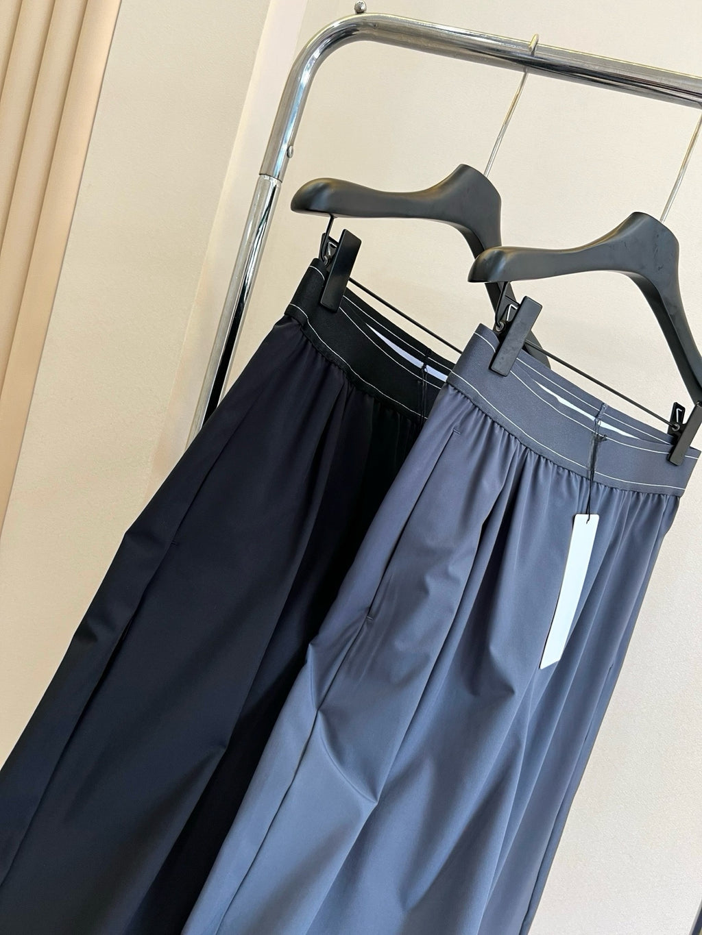 Suit up High Waist Suit Pants Women Elastic Waistband Casual Versatile Wide Leg Draped Slimming Loose Long Pants Upgraded Effortless Chic High-Drape Slimming Trousers for Tall Look Breathable Summer Pants