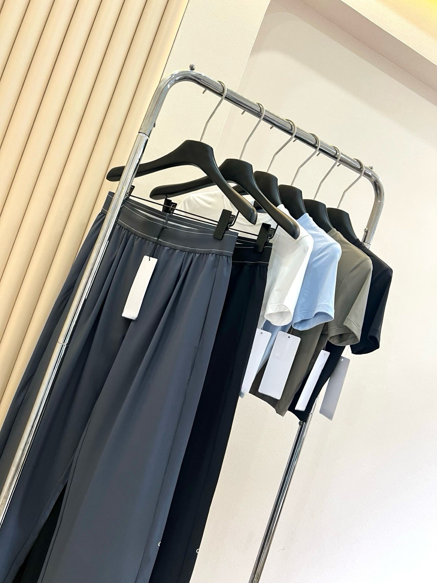 Suit up High Waist Suit Pants Women Elastic Waistband Casual Versatile Wide Leg Draped Slimming Loose Long Pants Upgraded Effortless Chic High-Drape Slimming Trousers for Tall Look Breathable Summer Pants