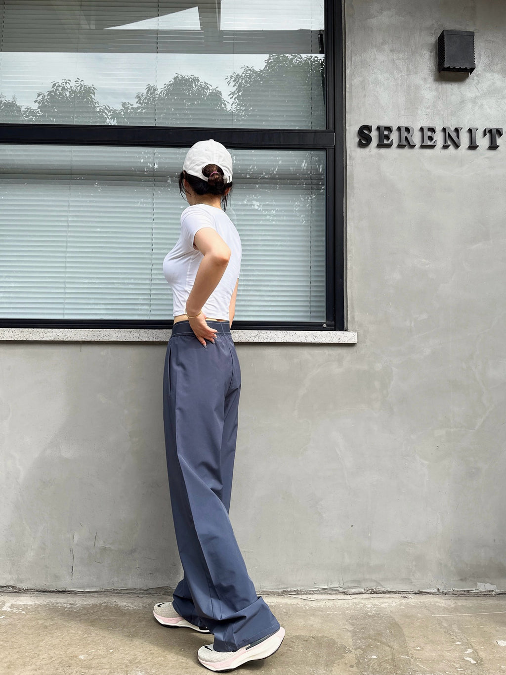 Suit up High Waist Suit Pants Women Elastic Waistband Casual Versatile Wide Leg Draped Slimming Loose Long Pants Upgraded Effortless Chic High-Drape Slimming Trousers for Tall Look Breathable Summer Pants