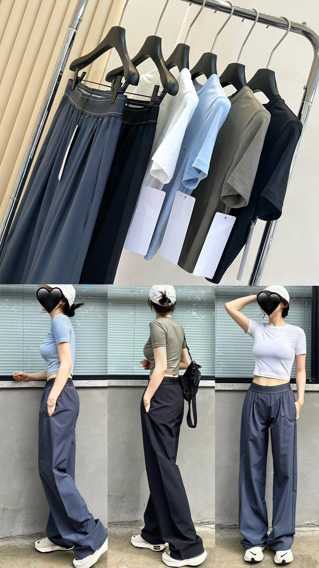 Suit up High Waist Suit Pants Women Elastic Waistband Casual Versatile Wide Leg Draped Slimming Loose Long Pants Upgraded Effortless Chic High-Drape Slimming Trousers for Tall Look Breathable Summer Pants