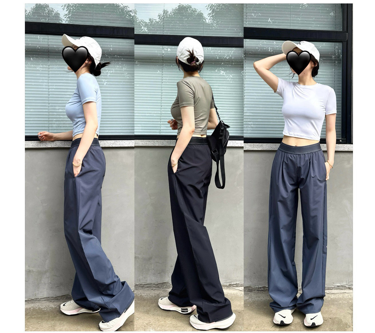 Suit up High Waist Suit Pants Women Elastic Waistband Casual Versatile Wide Leg Draped Slimming Loose Long Pants Upgraded Effortless Chic High-Drape Slimming Trousers for Tall Look Breathable Summer Pants