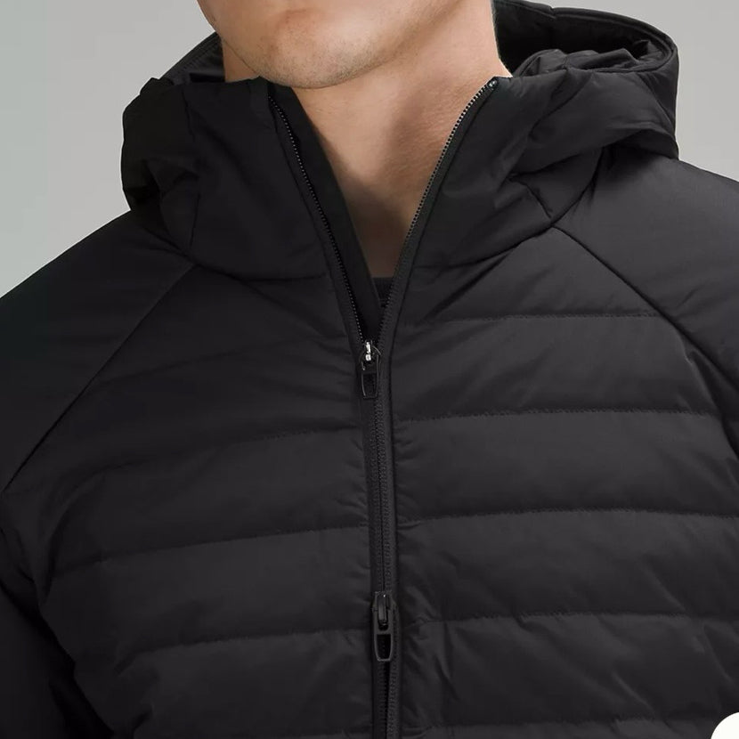 Down for It All Ultra-Light Slimming Goose Down Jacket – High-Performance "Ribbed" Puffer – Zero-Weight Warmth with Underarm Stretch Panels for Fitness & Style
