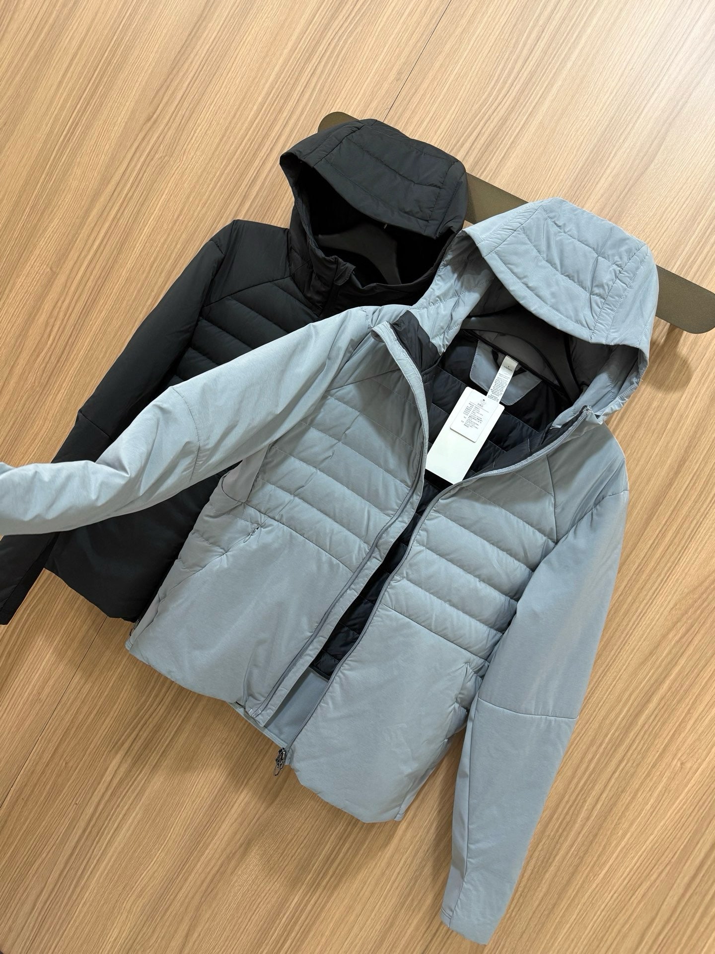 Down for It All Ultra-Light Slimming Goose Down Jacket – High-Performance "Ribbed" Puffer – Zero-Weight Warmth with Underarm Stretch Panels for Fitness & Style