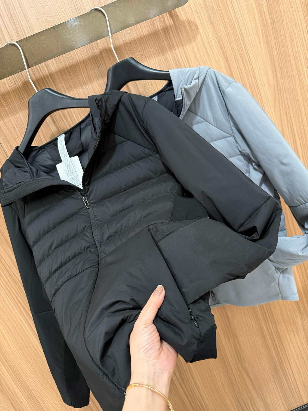 Down for It All Ultra-Light Slimming Goose Down Jacket – High-Performance "Ribbed" Puffer – Zero-Weight Warmth with Underarm Stretch Panels for Fitness & Style