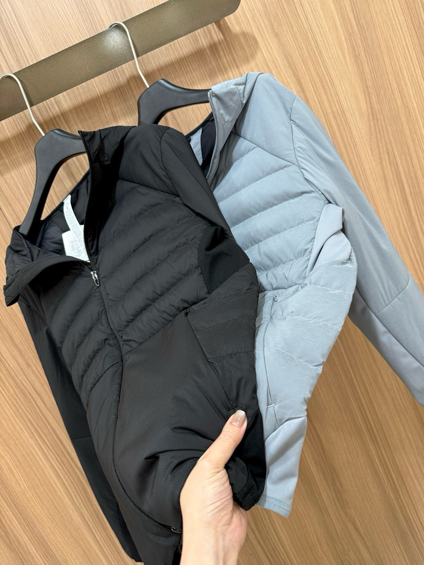 Down for It All Ultra-Light Slimming Goose Down Jacket – High-Performance "Ribbed" Puffer – Zero-Weight Warmth with Underarm Stretch Panels for Fitness & Style