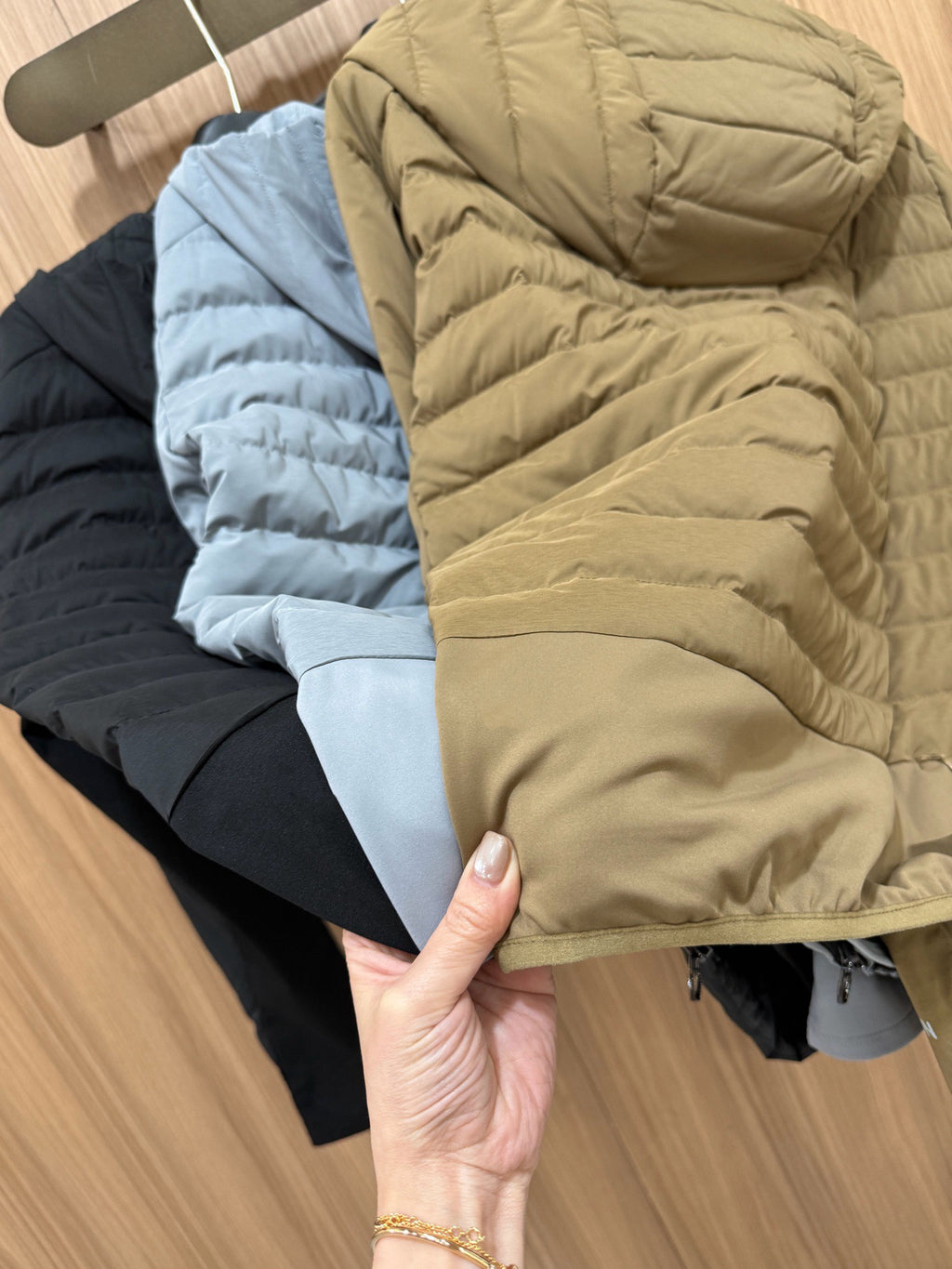 Down for It All Ultra-Light Slimming Goose Down Jacket – High-Performance "Ribbed" Puffer – Zero-Weight Warmth with Underarm Stretch Panels for Fitness & Style