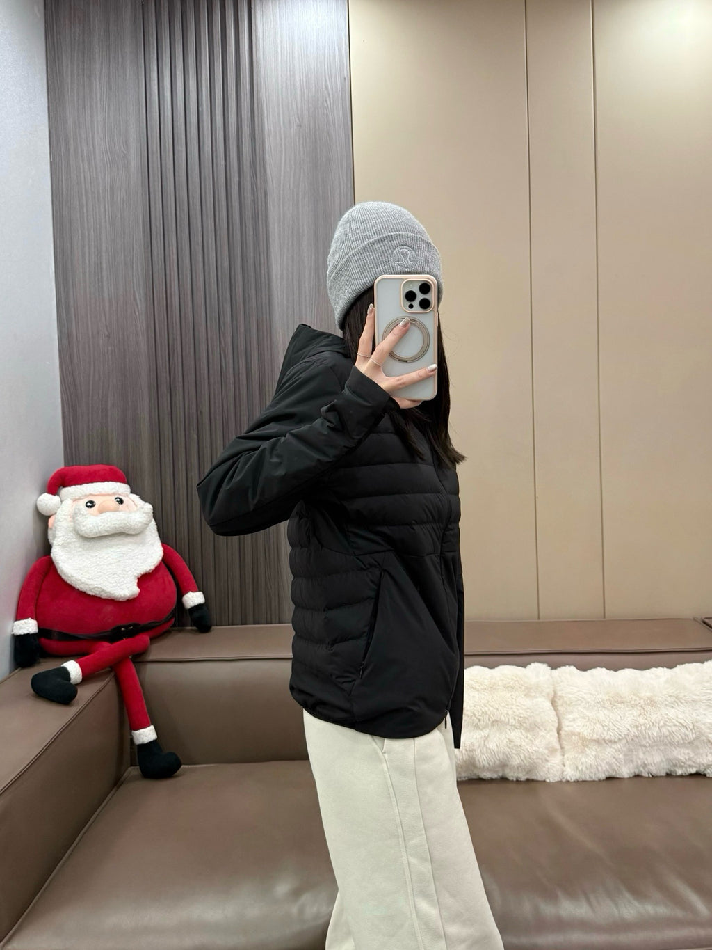 Down for It All Ultra-Light Slimming Goose Down Jacket – High-Performance "Ribbed" Puffer – Zero-Weight Warmth with Underarm Stretch Panels for Fitness & Style