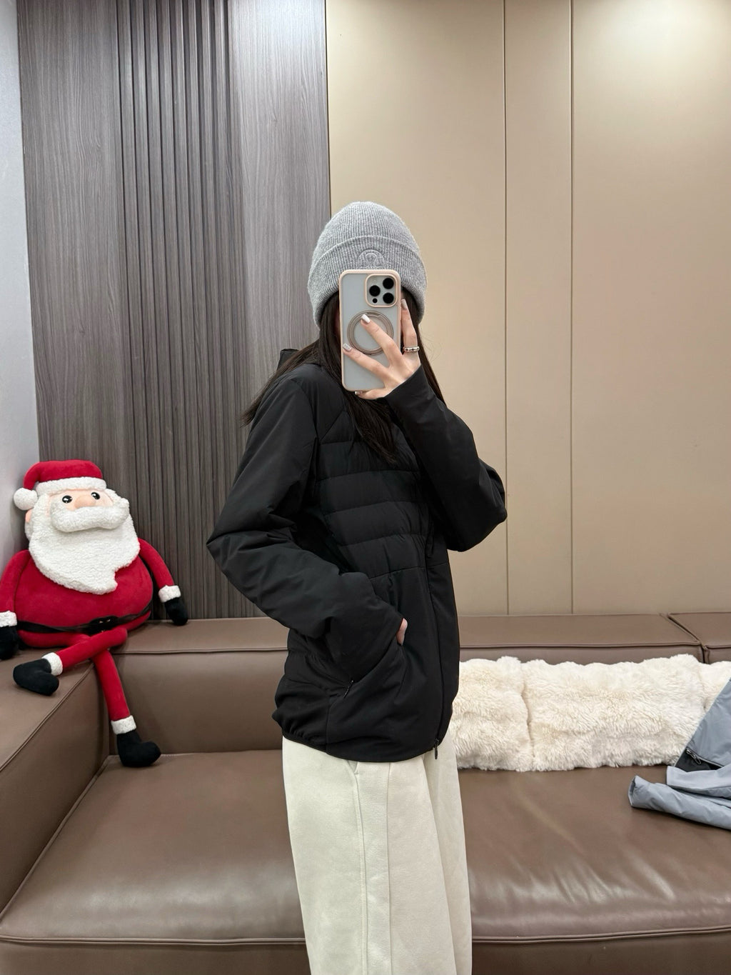 Down for It All Ultra-Light Slimming Goose Down Jacket – High-Performance "Ribbed" Puffer – Zero-Weight Warmth with Underarm Stretch Panels for Fitness & Style