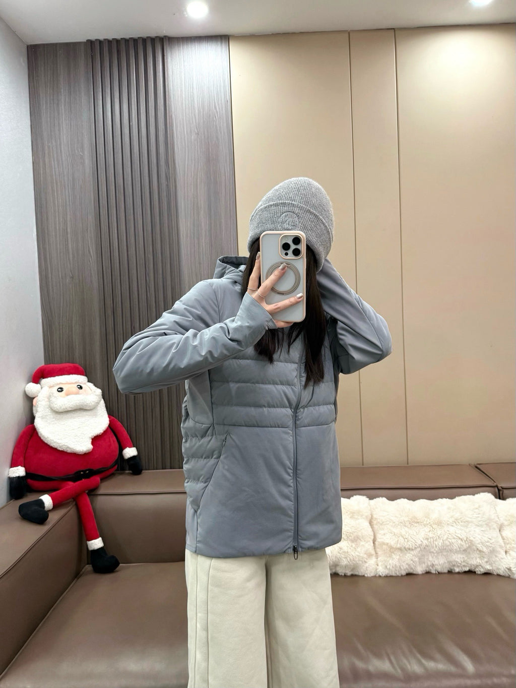 Down for It All Ultra-Light Slimming Goose Down Jacket – High-Performance "Ribbed" Puffer – Zero-Weight Warmth with Underarm Stretch Panels for Fitness & Style