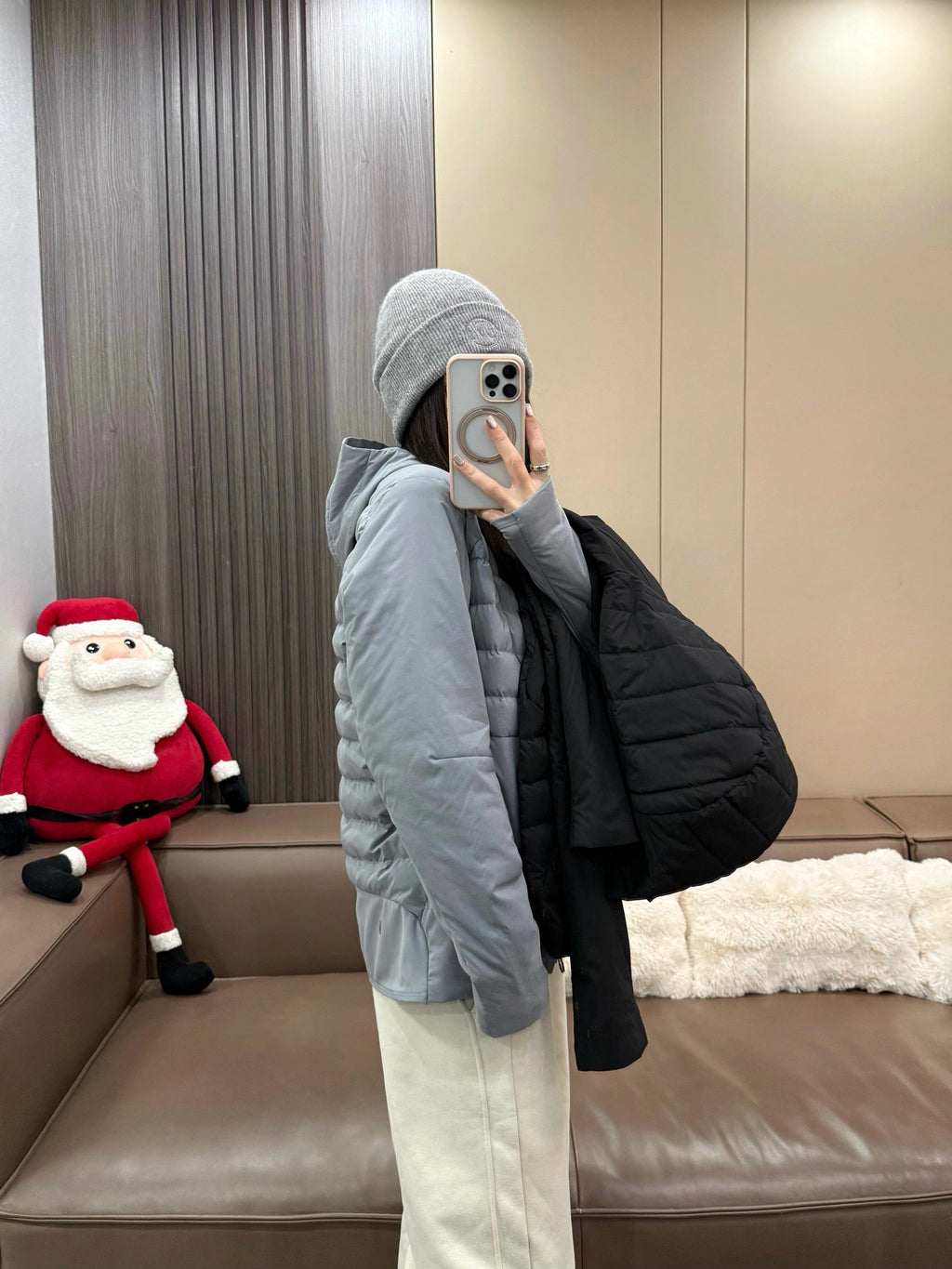 Down for It All Ultra-Light Slimming Goose Down Jacket – High-Performance "Ribbed" Puffer – Zero-Weight Warmth with Underarm Stretch Panels for Fitness & Style