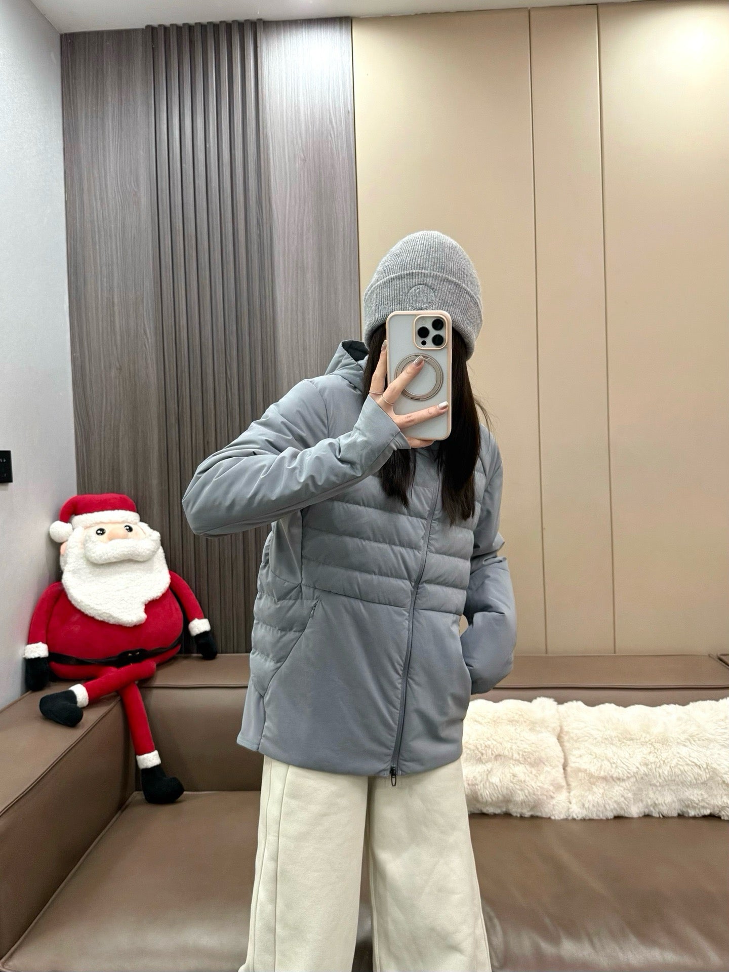 Down for It All Ultra-Light Slimming Goose Down Jacket – High-Performance "Ribbed" Puffer – Zero-Weight Warmth with Underarm Stretch Panels for Fitness & Style