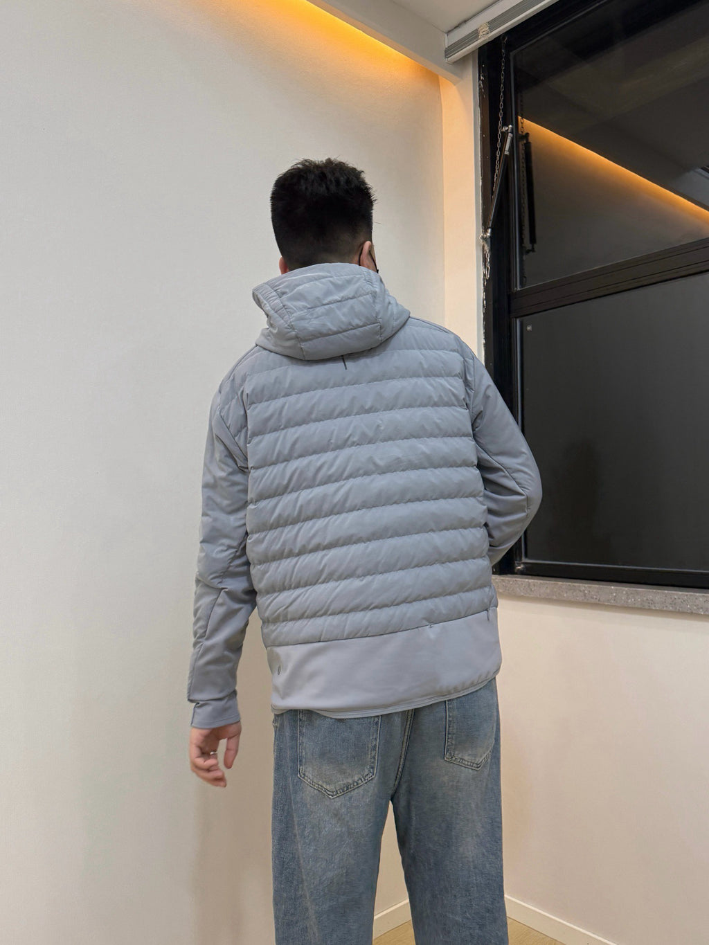 Down for It All Ultra-Light Slimming Goose Down Jacket – High-Performance "Ribbed" Puffer – Zero-Weight Warmth with Underarm Stretch Panels for Fitness & Style