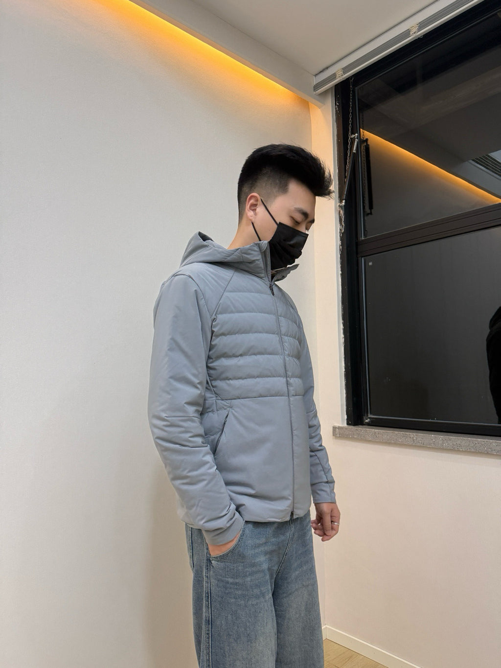 Down for It All Ultra-Light Slimming Goose Down Jacket – High-Performance "Ribbed" Puffer – Zero-Weight Warmth with Underarm Stretch Panels for Fitness & Style