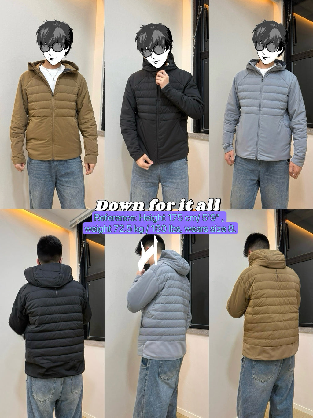 Down for It All Ultra-Light Slimming Goose Down Jacket – High-Performance "Ribbed" Puffer – Zero-Weight Warmth with Underarm Stretch Panels for Fitness & Style