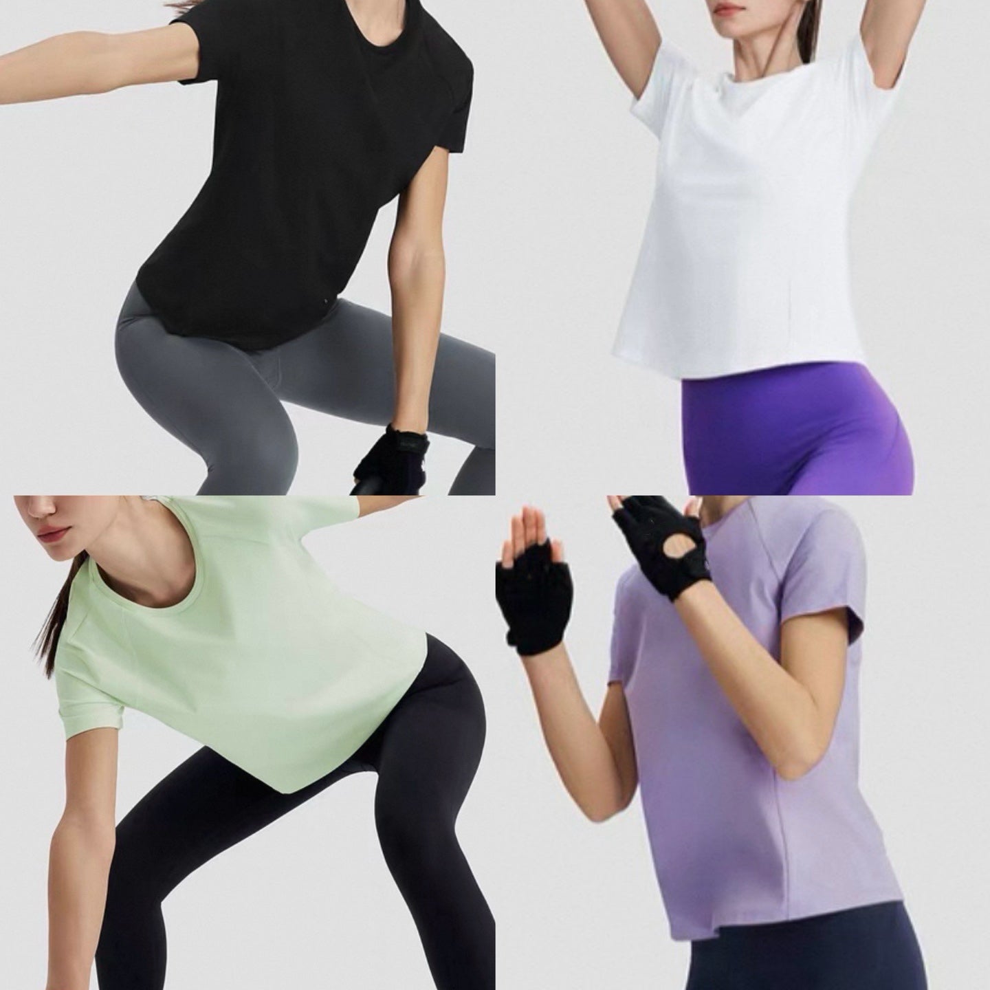 Women's Athletic T-Shirt Spring/Summer/Fall Moisture-Wicking Quick-Dry Polyester Activewear Breathable