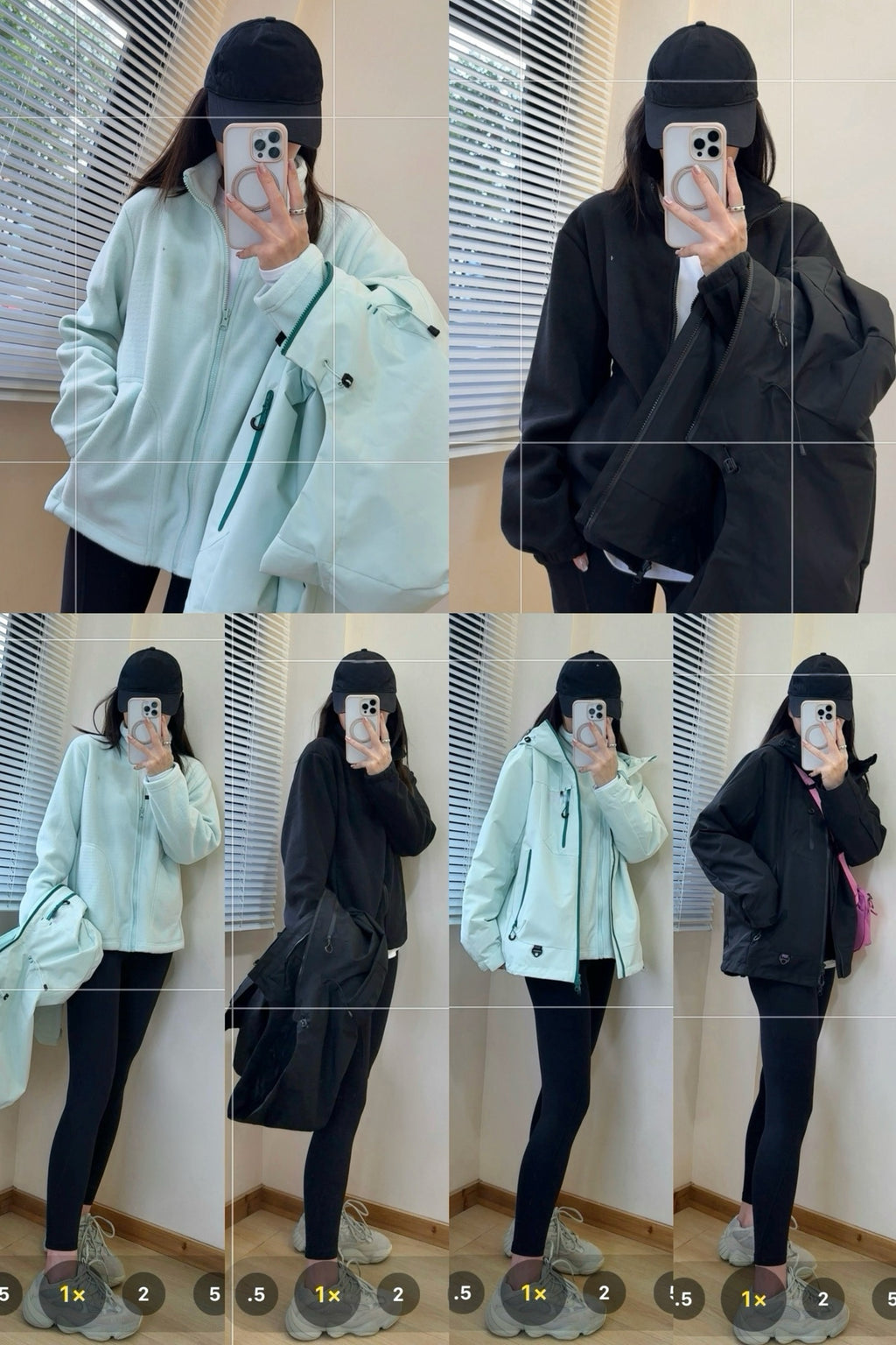 3-in-1 Waterproof Outdoor Shell Jacket with Detachable Grid Fleece Inner – Ultra-Light Thermal Windbreaker for Hiking & Daily Wear Unisex 7 Colors