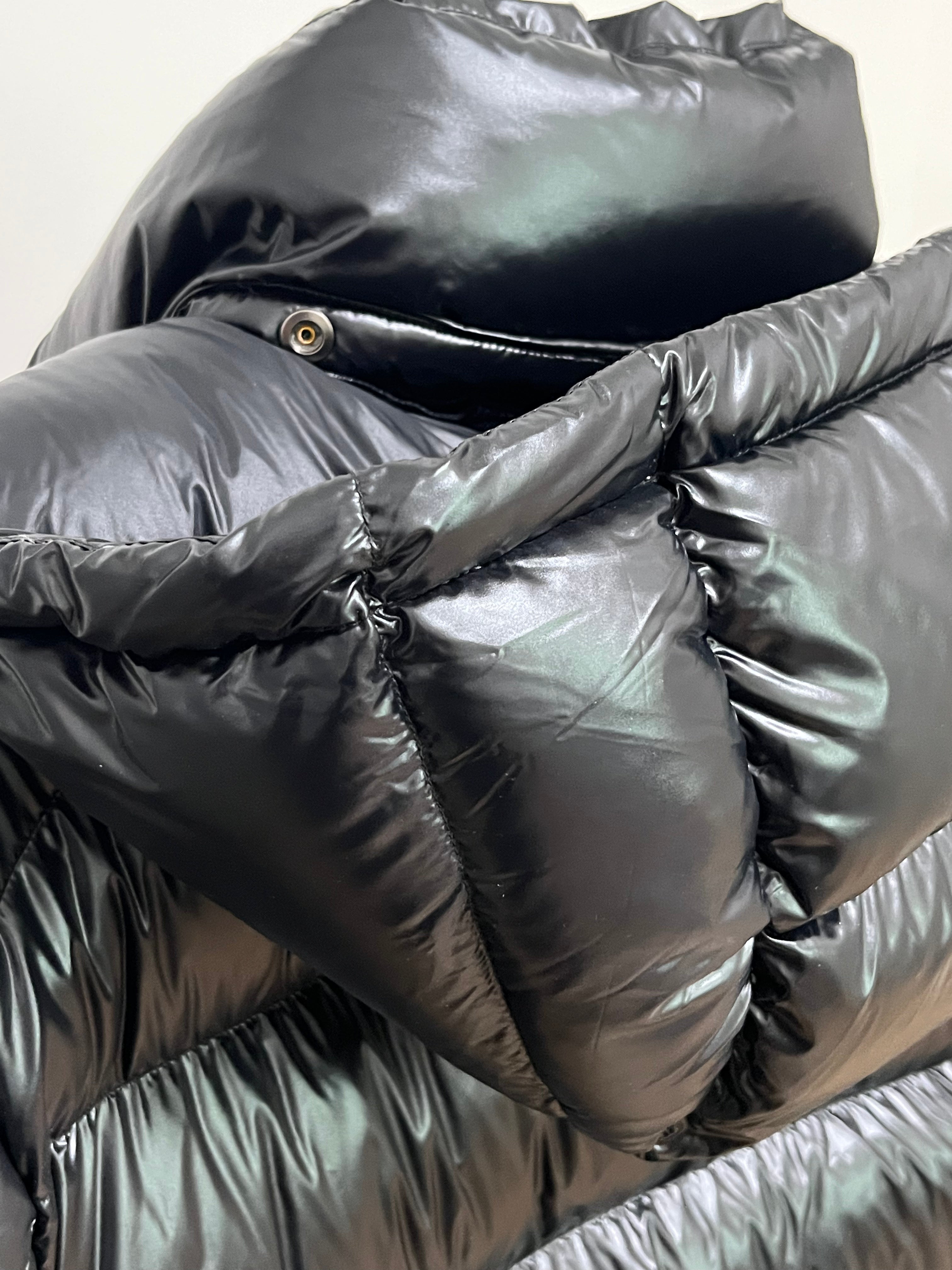 White Duck Down Hooded Jacket Puffy Fluffy Woman Cloud-like Soft Warm Unisex Man Pocket Hood Black 850FP Model2306