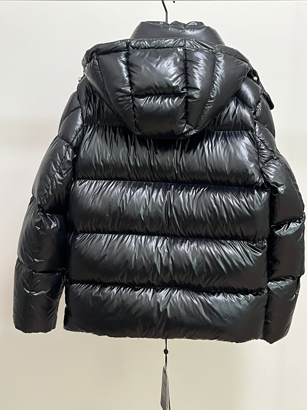 White Duck Down Hooded Jacket Puffy Fluffy Unisex Cloud-like Soft Warm Unisex Man Pocket Hood Black 850FP model 2306