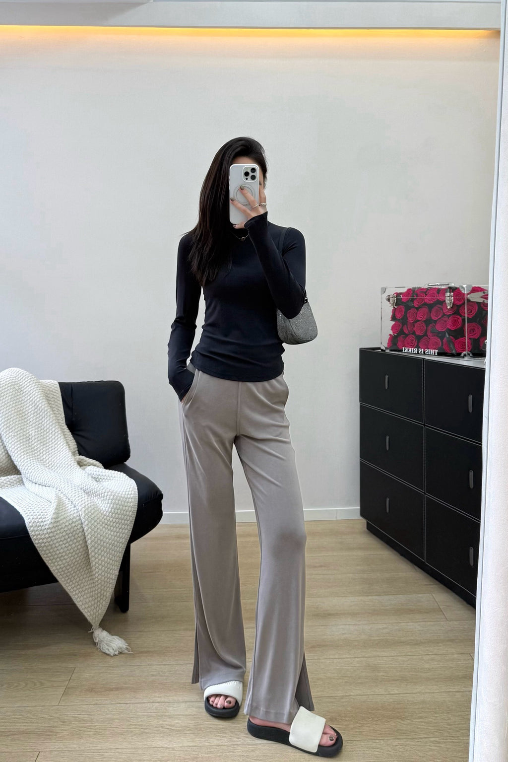 Women's Soft Wide-Leg Flare Pants Soft Breathable Summer Stretchy Casual wearing