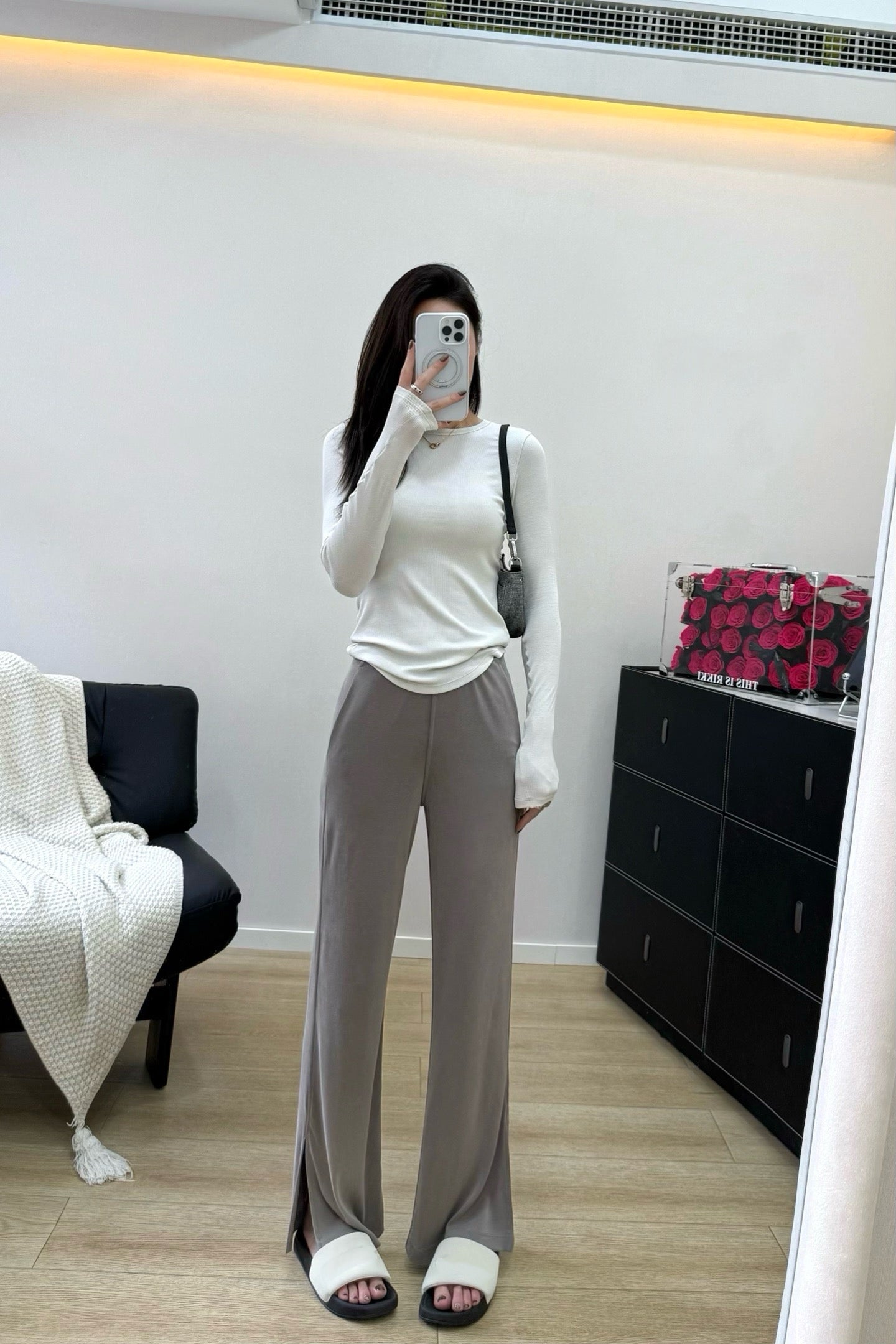 Women's Soft Wide-Leg Flare Pants Soft Breathable Summer Stretchy Casual wearing