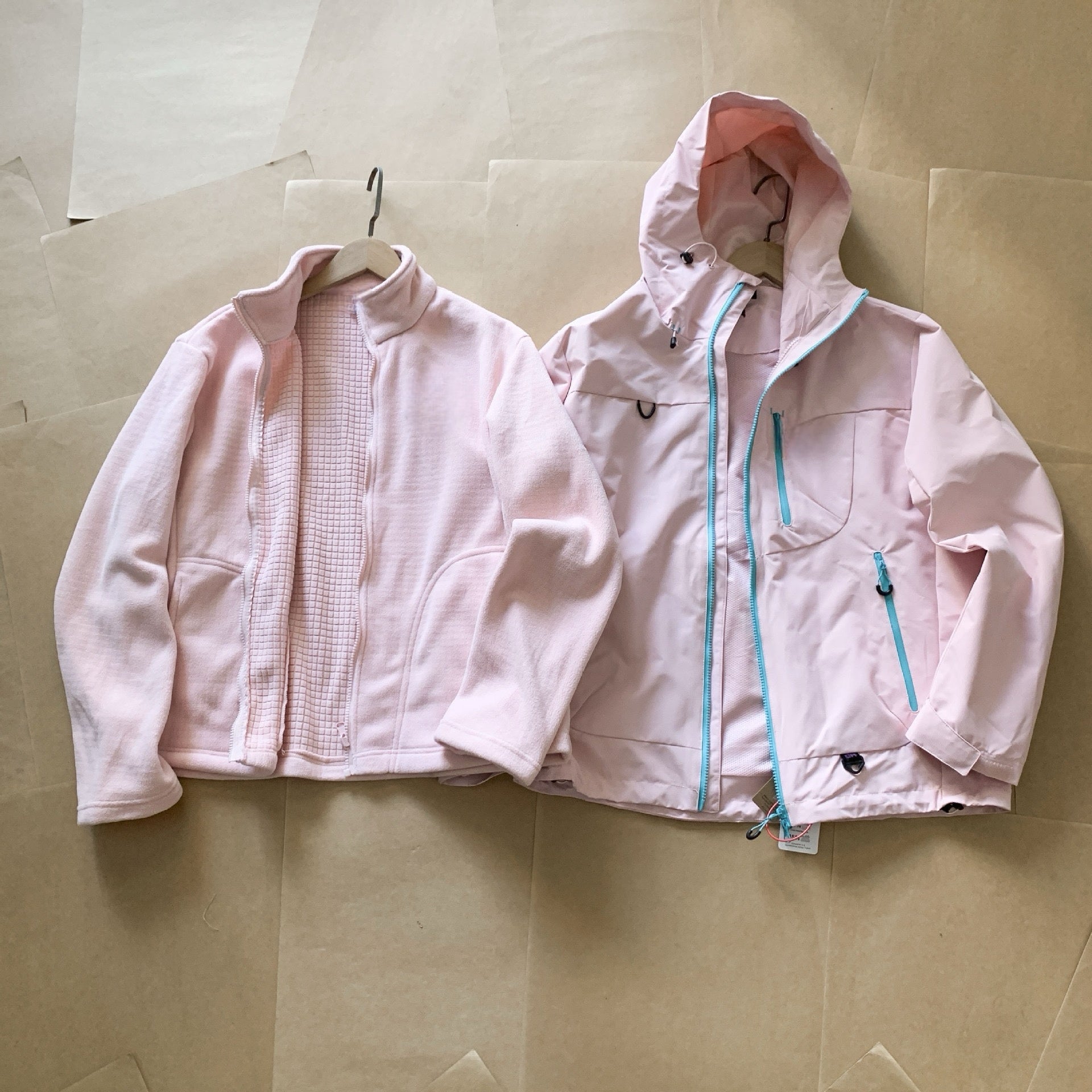 3-in-1 Waterproof Outdoor Shell Jacket with Detachable Grid Fleece Inner – Ultra-Light Thermal Windbreaker for Hiking & Daily Wear Unisex 7 Colors