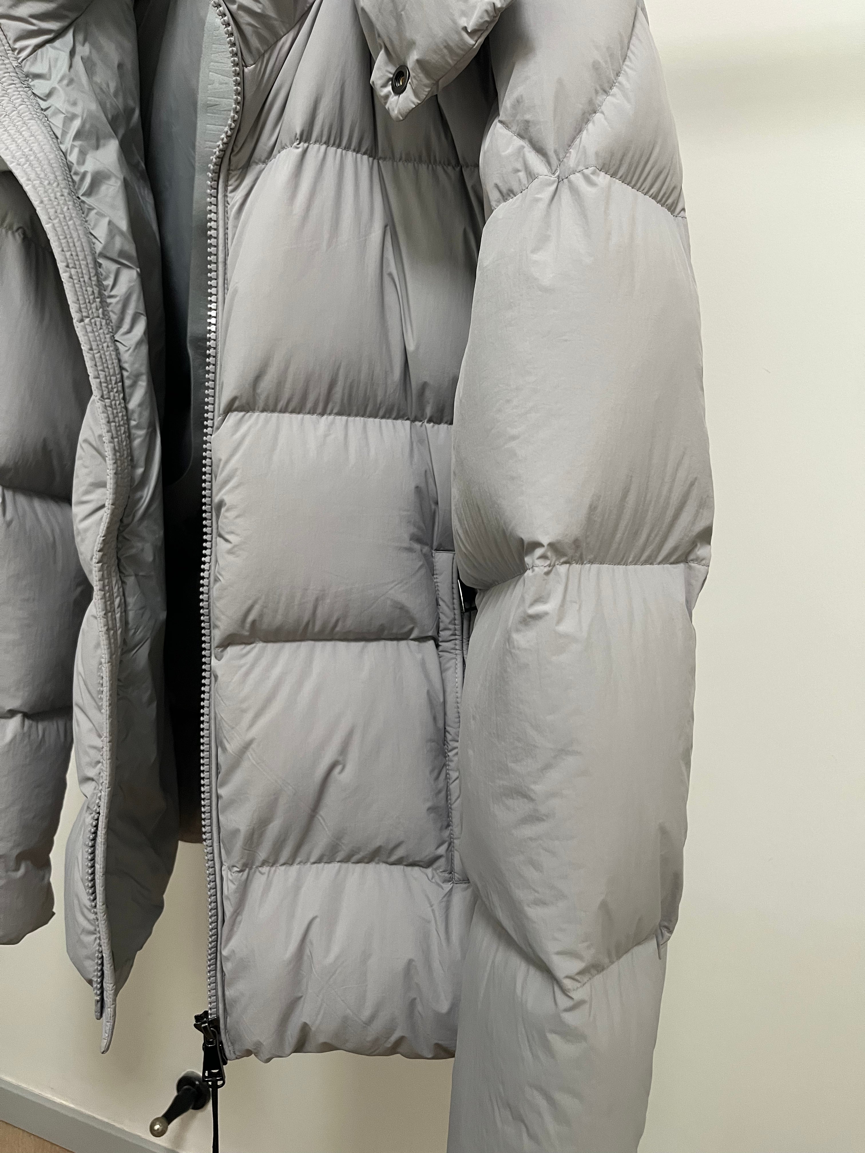 White Duck Down Hooded Jacket Puffy Fluffy Woman Cloud-like Soft Warm Unisex Man Pocket Hood Black 850FP Model2306