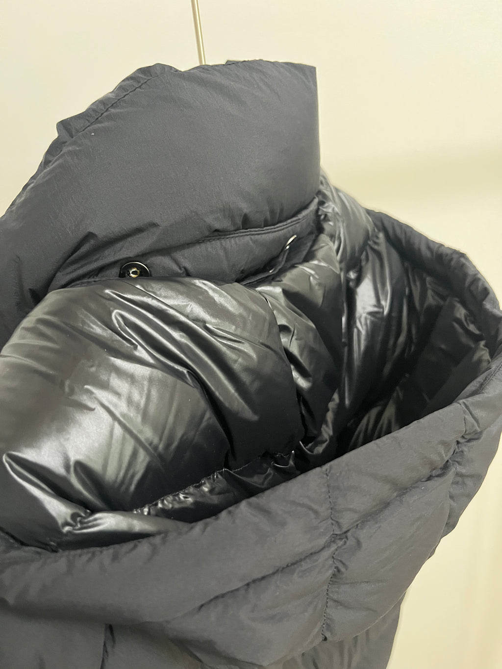 White Duck Down Hooded Jacket Puffy Fluffy Woman Cloud-like Soft Warm Unisex Man Pocket Hood Black 850FP Model2306