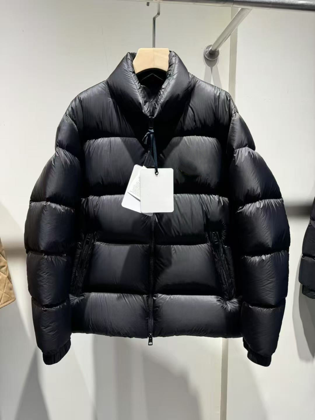 Duck down jacket With Hood Man Women Unisex Warm Black Easy Clean Classic Lightweight model 2452