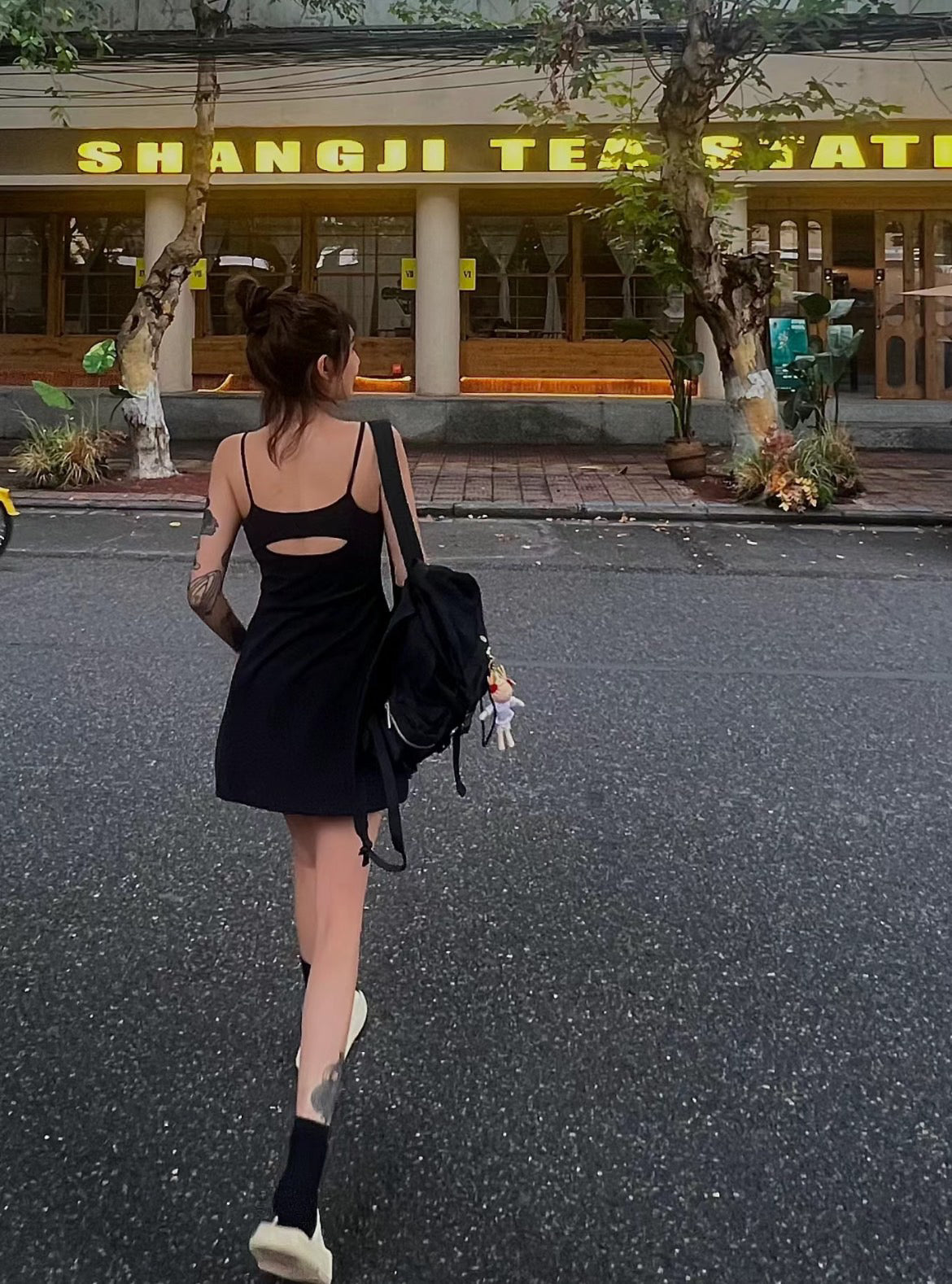 Aln Built-in Bra Active Mini Dress with Shorts & Pockets | Buttery Soft Nulu-Feel Tennis Dress Tummy Control Sculpting Athleisure Dress