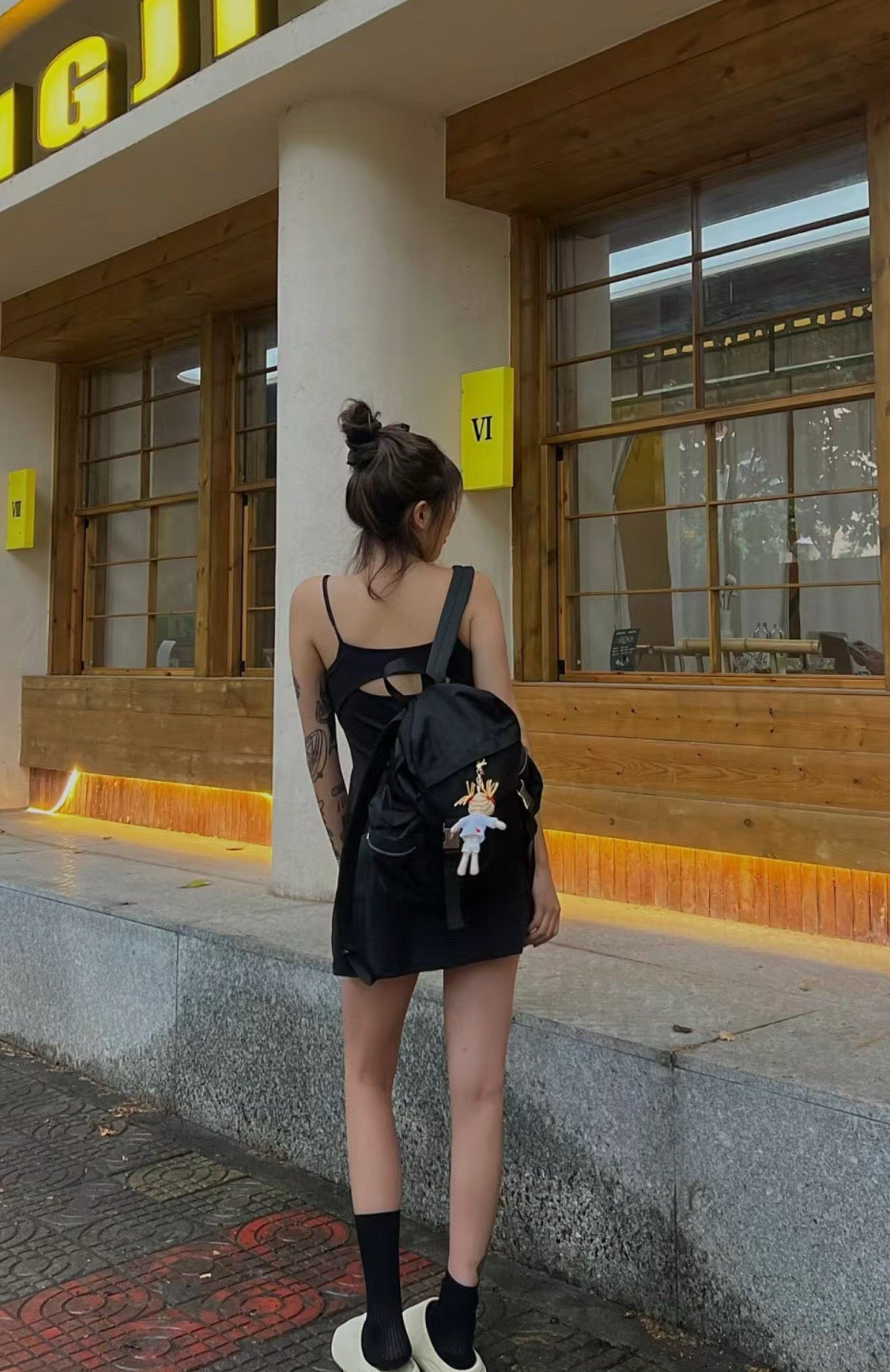 Aln Built-in Bra Active Mini Dress with Shorts & Pockets | Buttery Soft Nulu-Feel Tennis Dress Tummy Control Sculpting Athleisure Dress