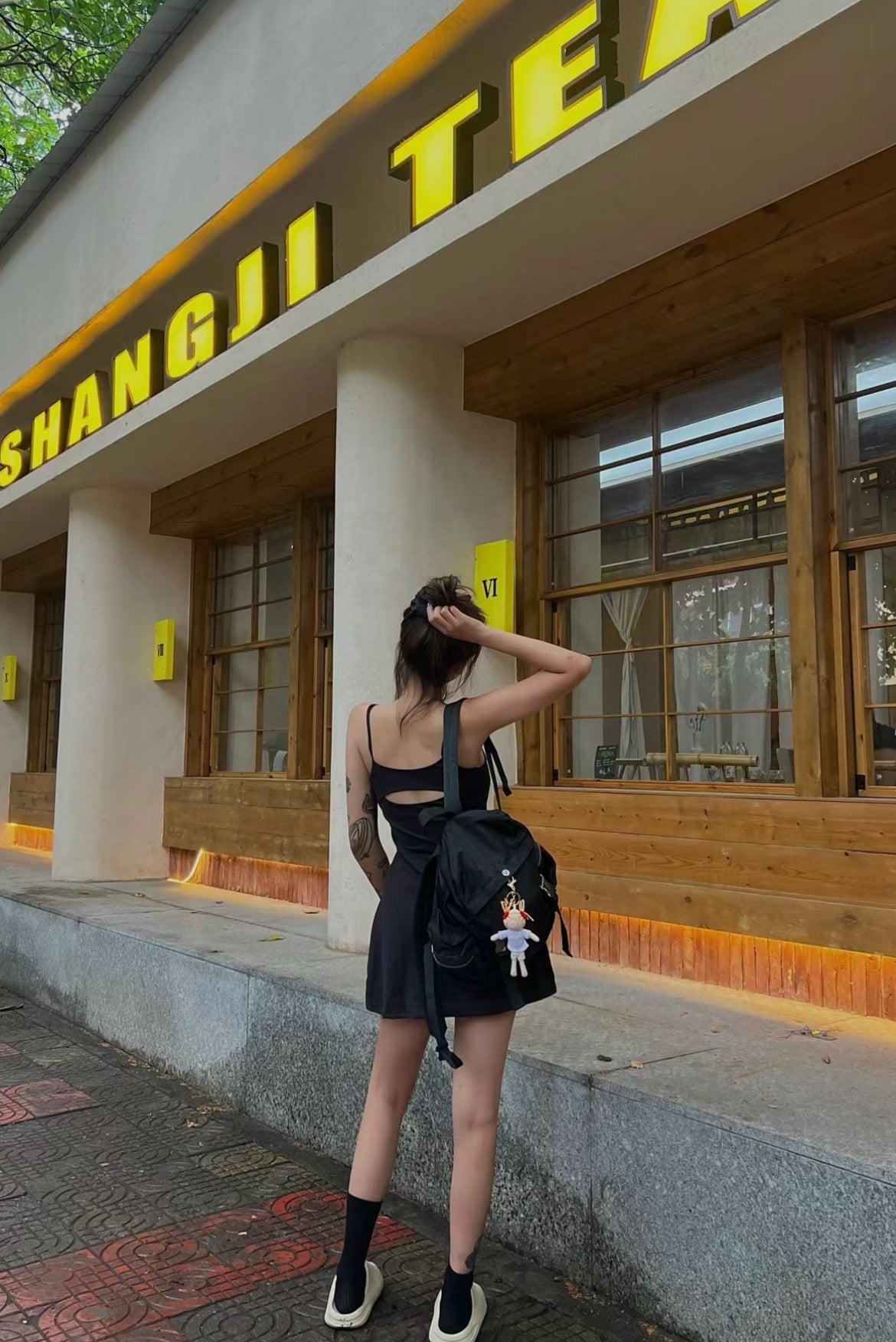 Aln Built-in Bra Active Mini Dress with Shorts & Pockets | Buttery Soft Nulu-Feel Tennis Dress Tummy Control Sculpting Athleisure Dress