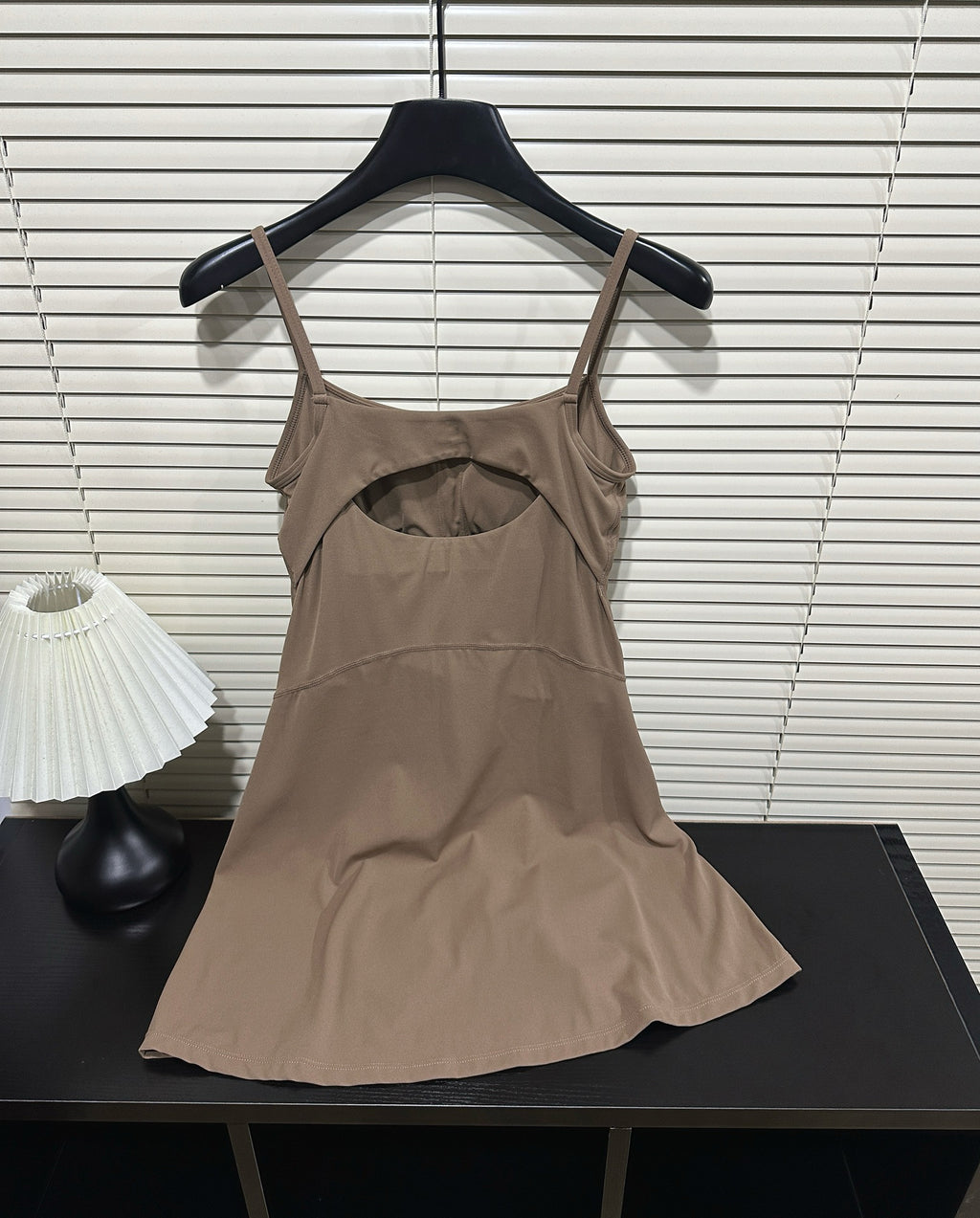 Aln Built-in Bra Active Mini Dress with Shorts & Pockets | Buttery Soft Nulu-Feel Tennis Dress Tummy Control Sculpting Athleisure Dress