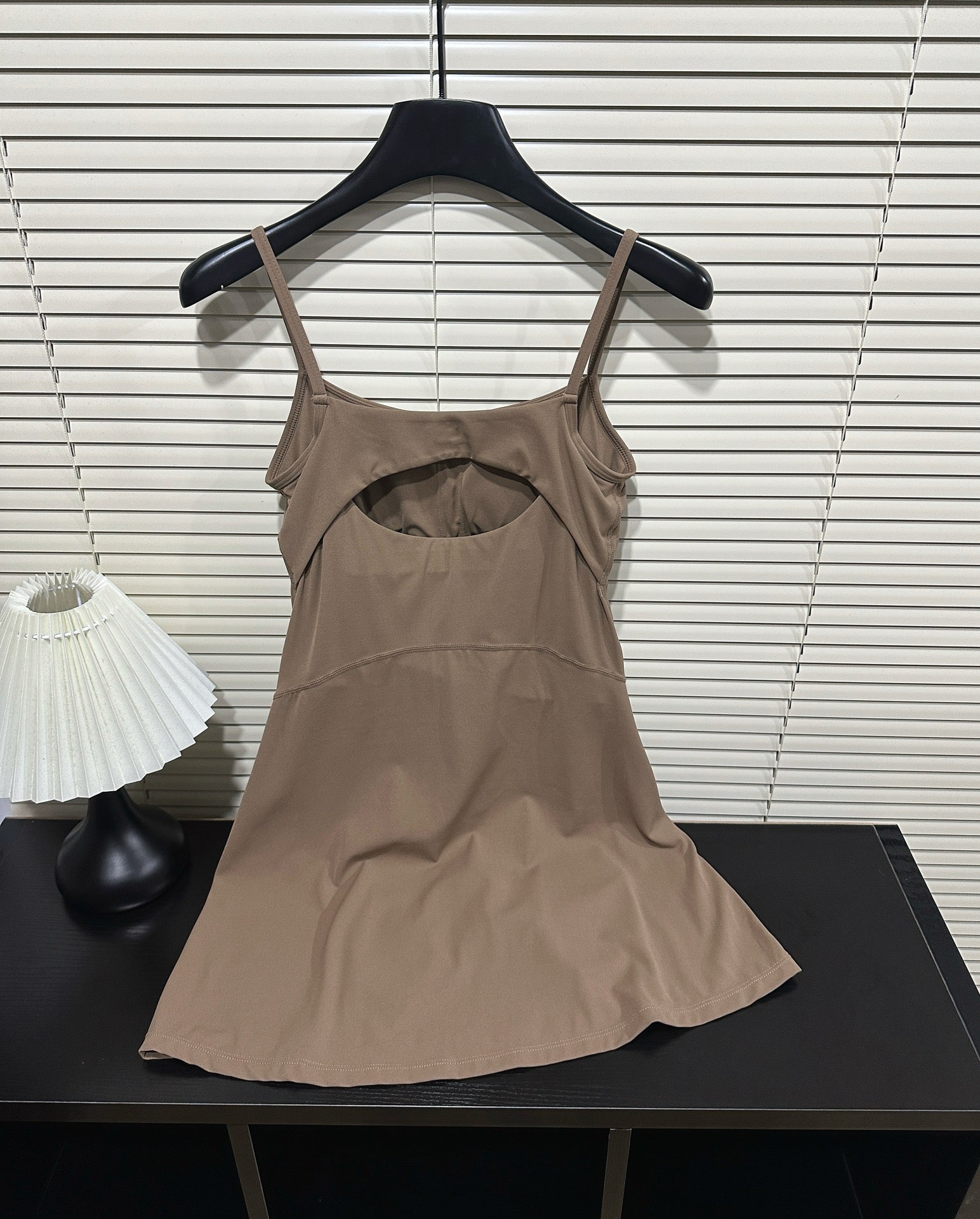 Aln Built-in Bra Active Mini Dress with Shorts & Pockets | Buttery Soft Nulu-Feel Tennis Dress Tummy Control Sculpting Athleisure Dress