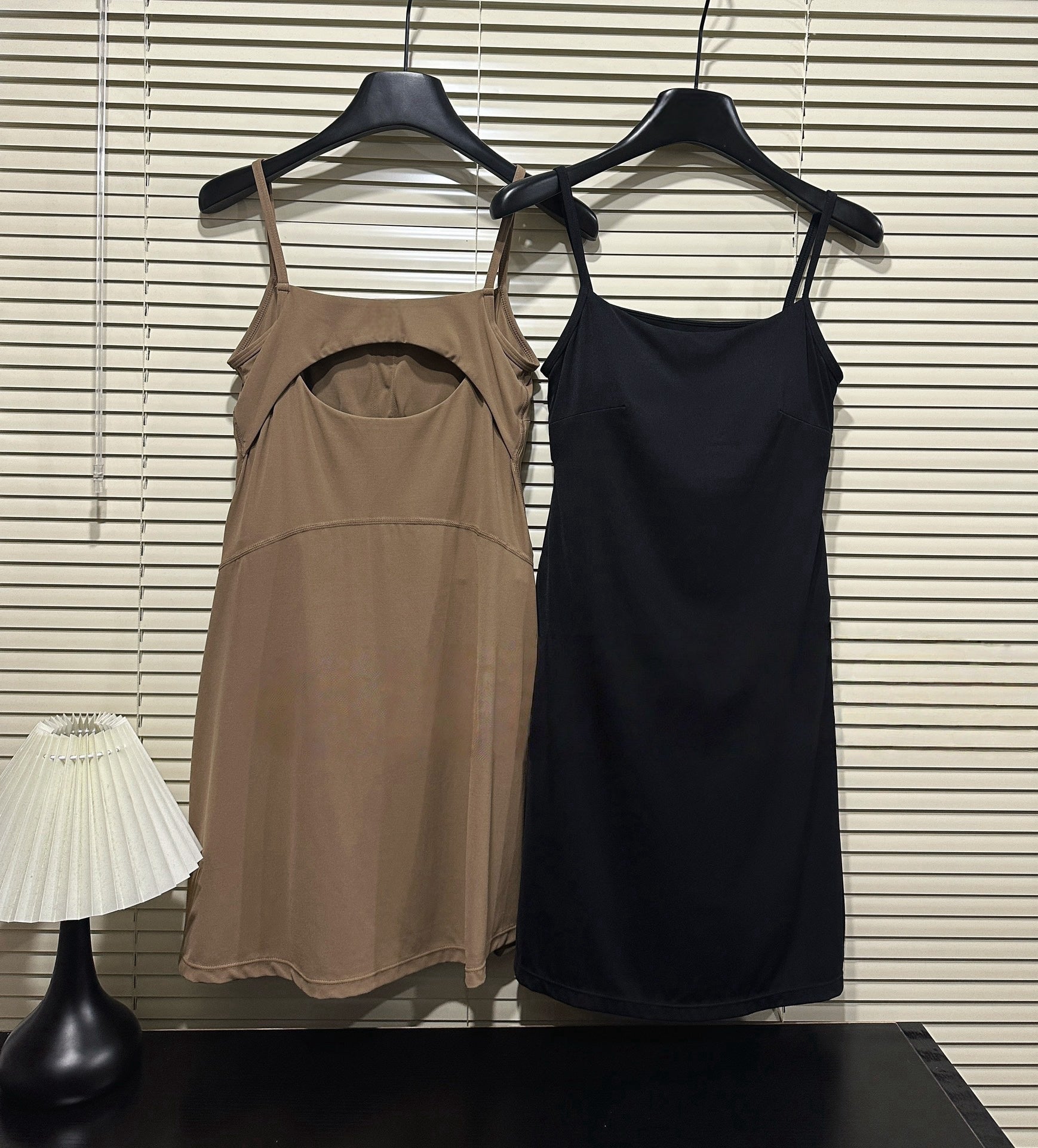 Aln Built-in Bra Active Mini Dress with Shorts & Pockets | Buttery Soft Nulu-Feel Tennis Dress Tummy Control Sculpting Athleisure Dress