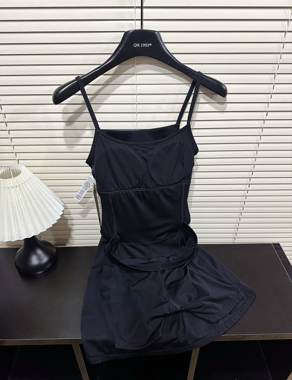 Aln Built-in Bra Active Mini Dress with Shorts & Pockets | Buttery Soft Nulu-Feel Tennis Dress Tummy Control Sculpting Athleisure Dress