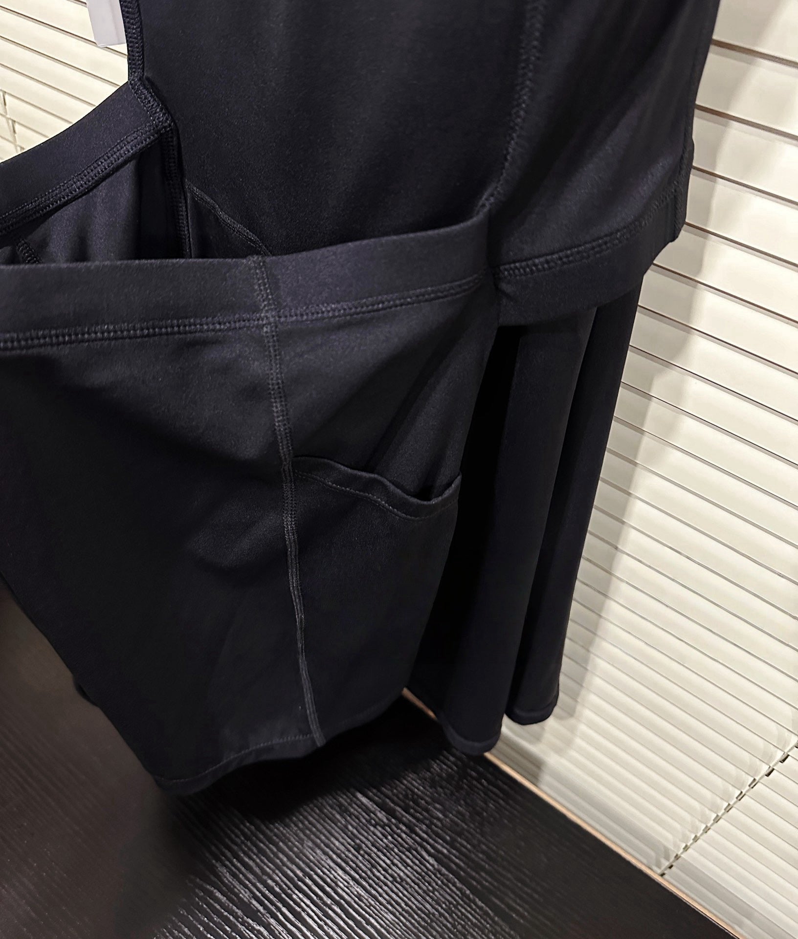 Aln Built-in Bra Active Mini Dress with Shorts & Pockets | Buttery Soft Nulu-Feel Tennis Dress Tummy Control Sculpting Athleisure Dress