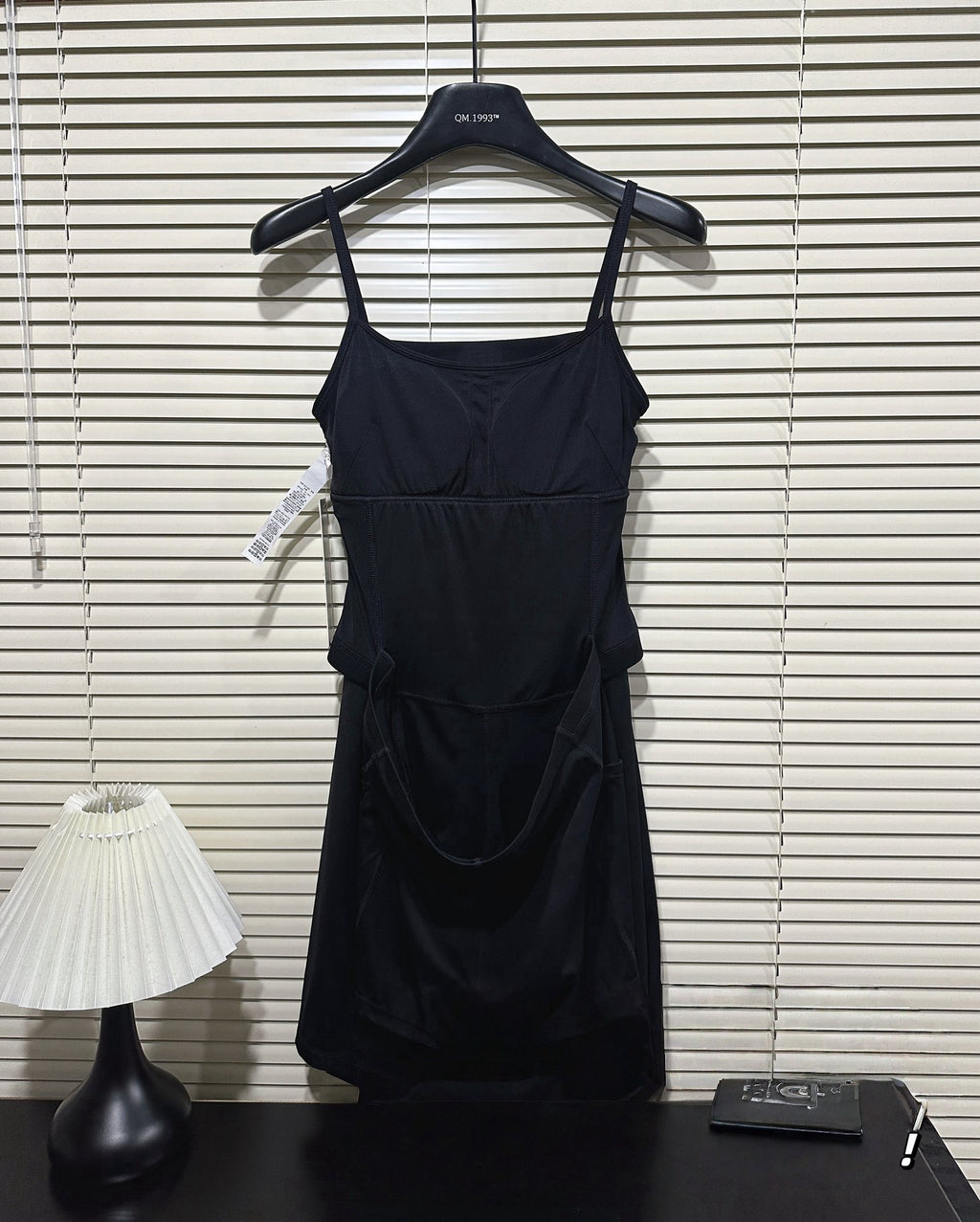 Aln Built-in Bra Active Mini Dress with Shorts & Pockets | Buttery Soft Nulu-Feel Tennis Dress Tummy Control Sculpting Athleisure Dress