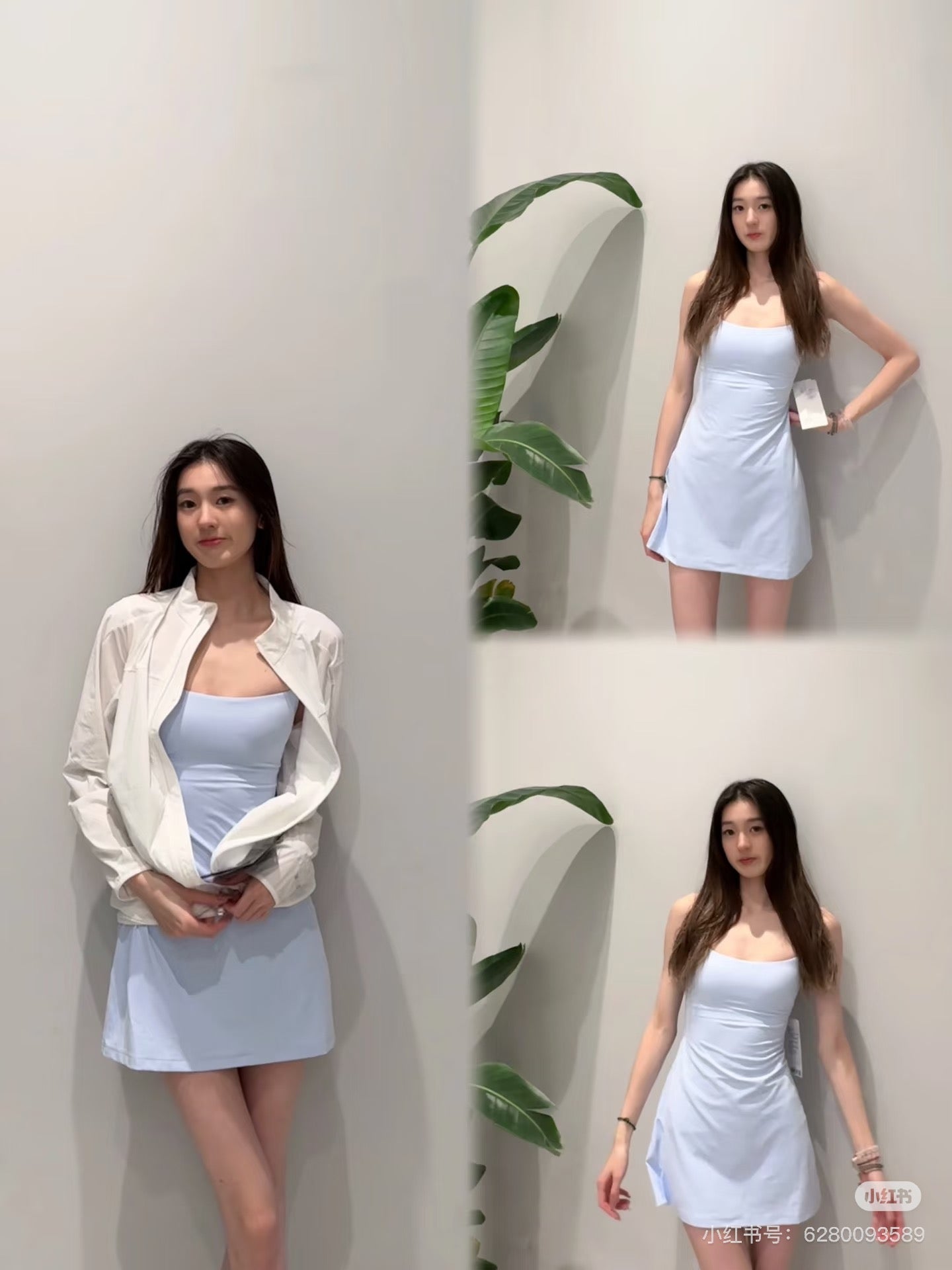 Aln Built-in Bra Active Mini Dress with Shorts & Pockets | Buttery Soft Nulu-Feel Tennis Dress Tummy Control Sculpting Athleisure Dress