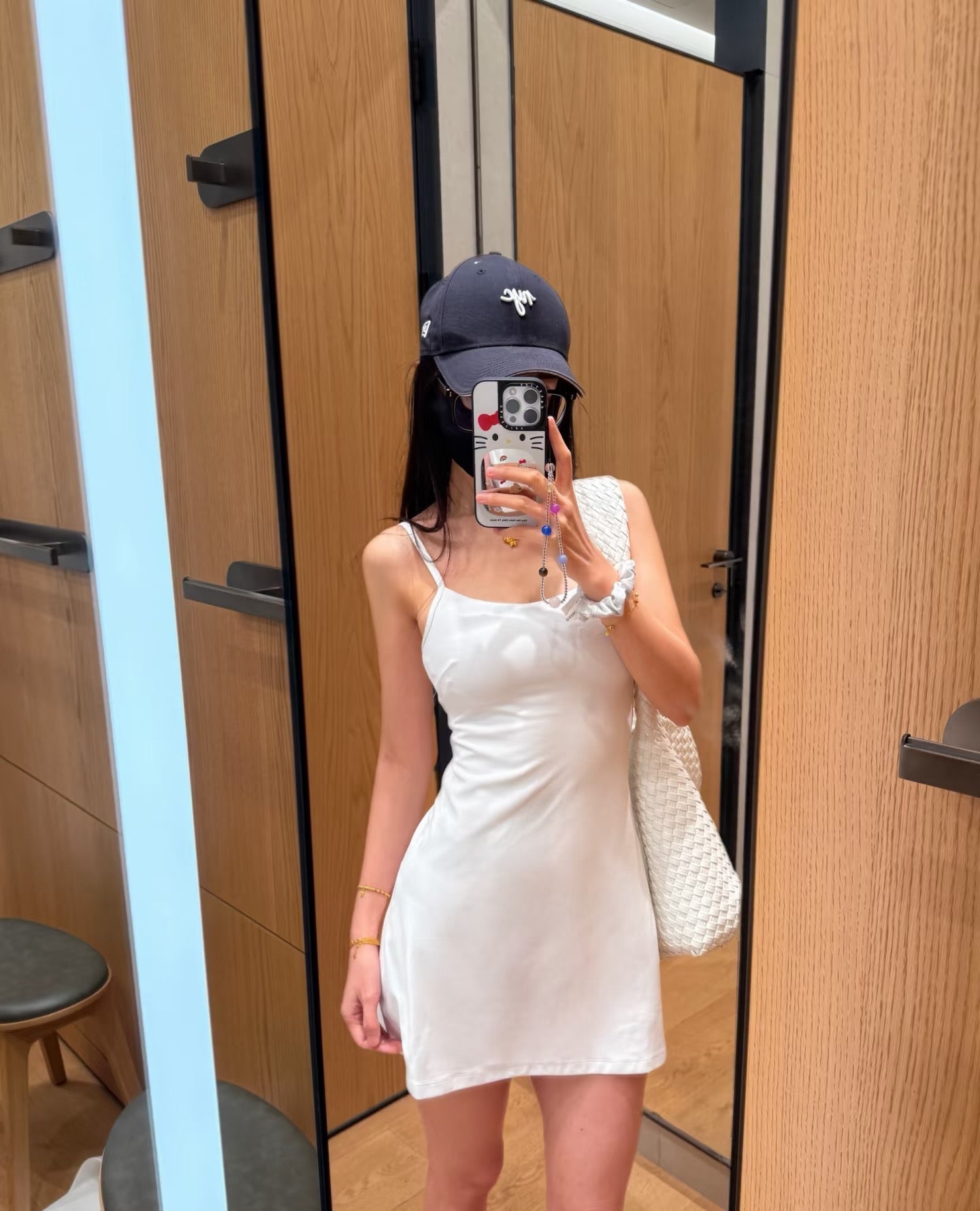 Aln Built-in Bra Active Mini Dress with Shorts & Pockets | Buttery Soft Nulu-Feel Tennis Dress Tummy Control Sculpting Athleisure Dress