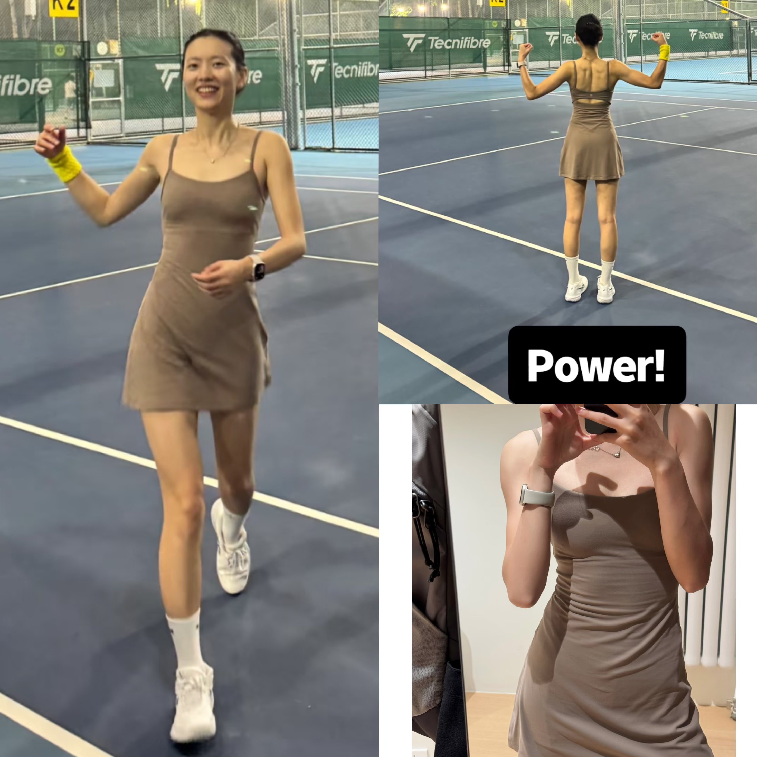 Aln Built-in Bra Active Mini Dress with Shorts & Pockets | Buttery Soft Nulu-Feel Tennis Dress Tummy Control Sculpting Athleisure Dress