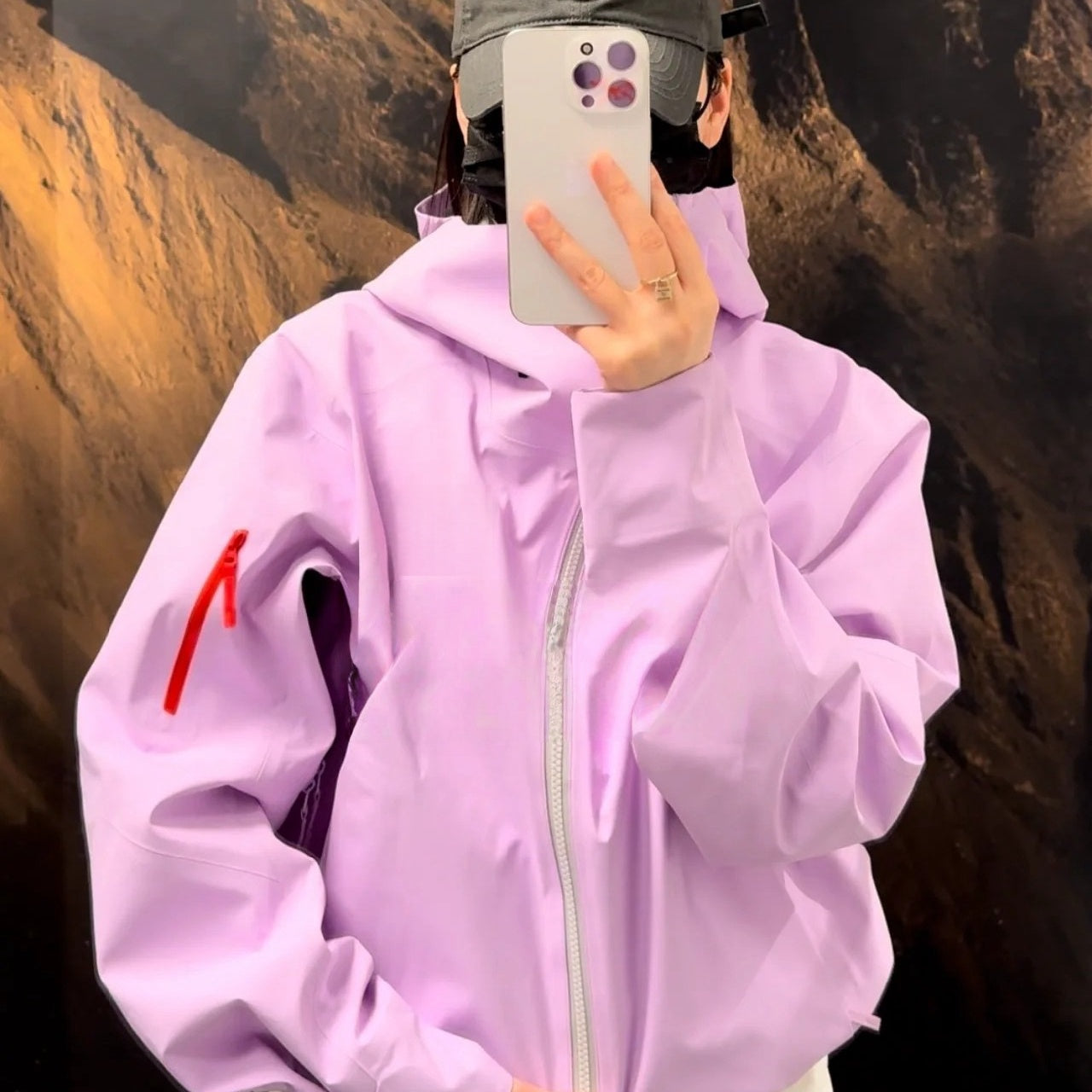 Unisex Waterproof Windproof Anti-Wrinkle Hardshell Jacket All-Weather Easy Care