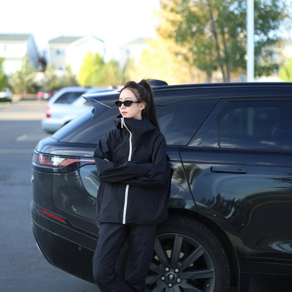 Unisex Waterproof Windproof Anti-Wrinkle Hardshell Jacket All-Weather Easy Care