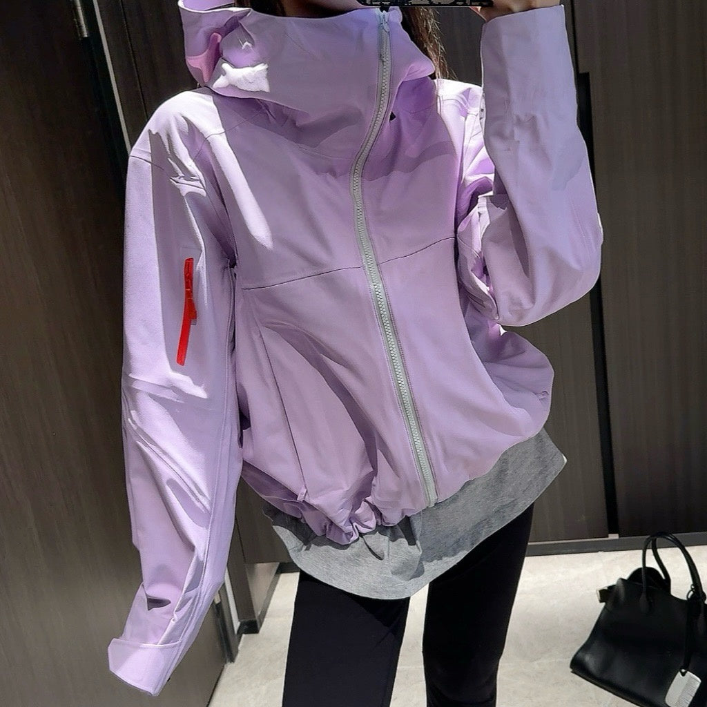 Unisex Waterproof Windproof Anti-Wrinkle Hardshell Jacket All-Weather Easy Care