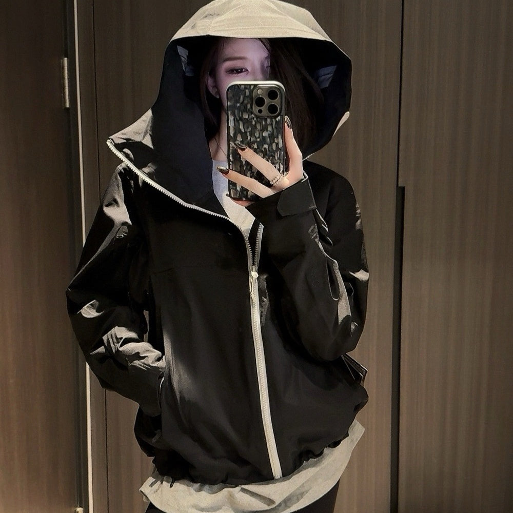Unisex Waterproof Windproof Anti-Wrinkle Hardshell Jacket All-Weather Easy Care